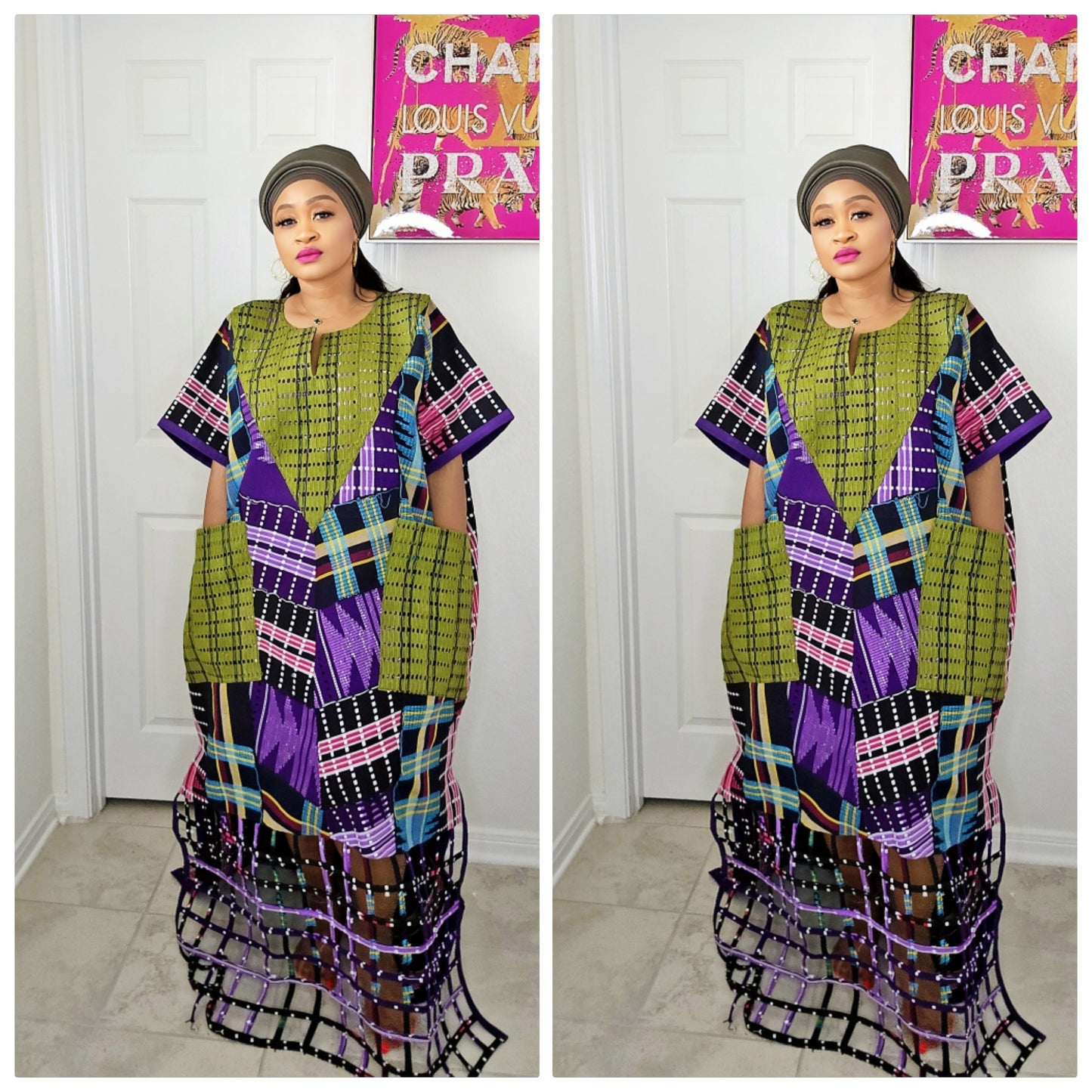Rich Aunty Bubu – Aso-Oke Patched Design Edition( BESTSELLER)- PRE-ORDER ONLY
