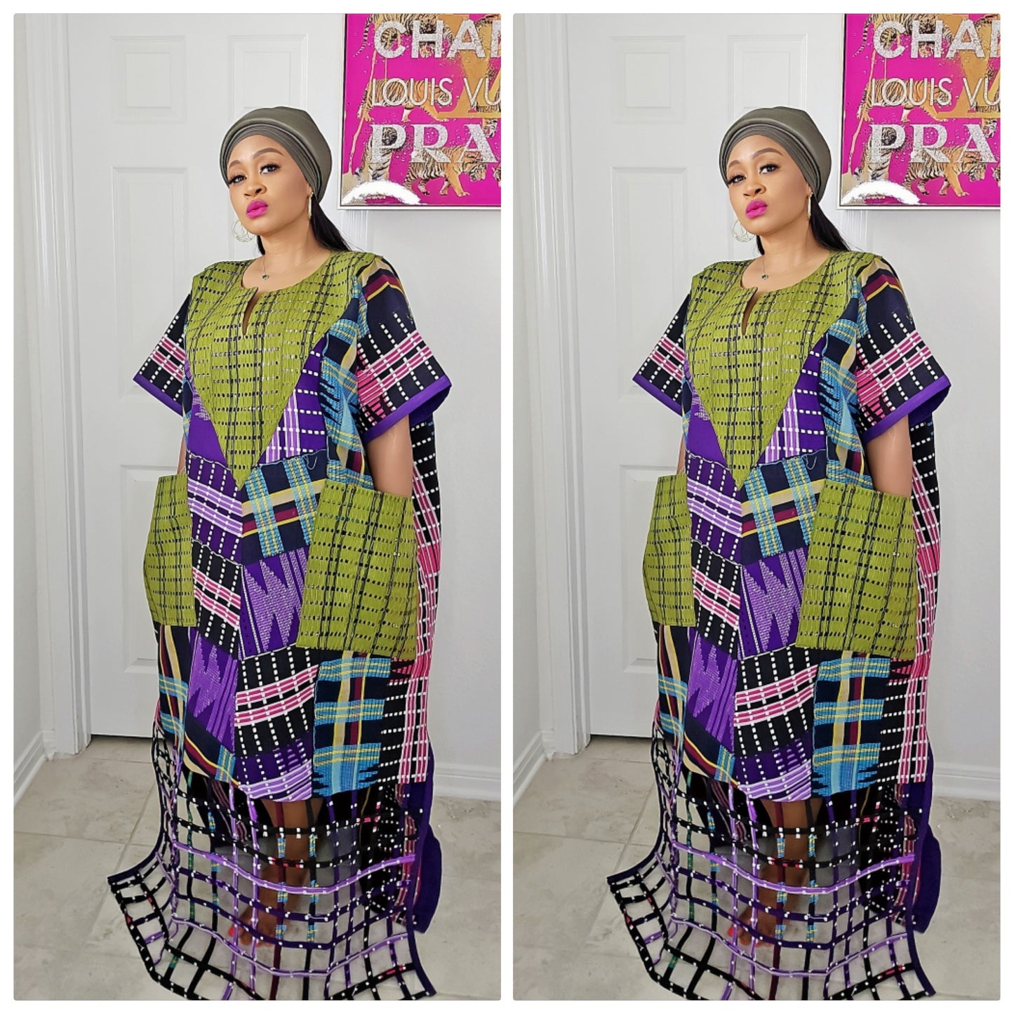 Rich Aunty Bubu – Aso-Oke Patched Design Edition( BESTSELLER)- PRE-ORDER ONLY