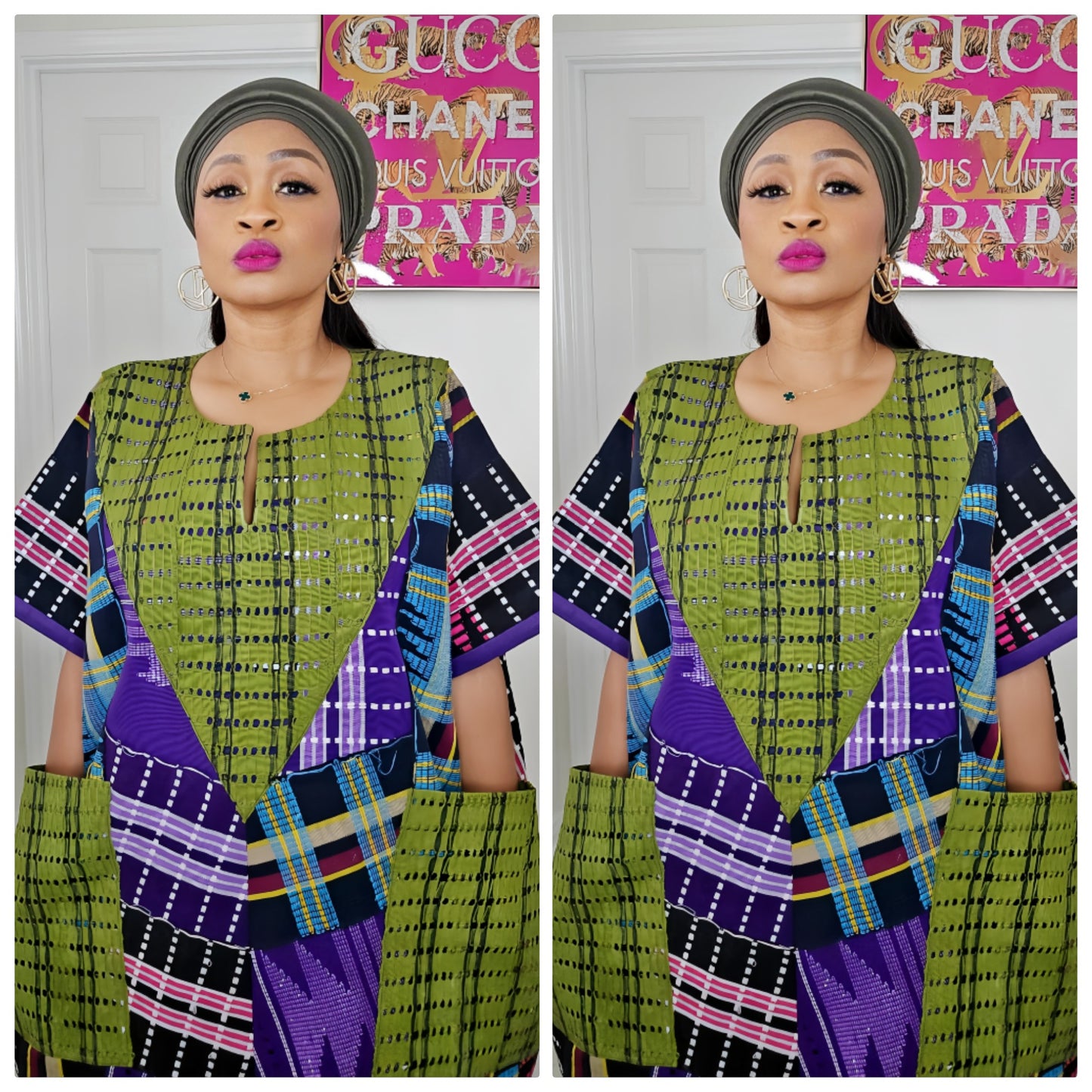 Rich Aunty Bubu – Aso-Oke Patched Design Edition( BESTSELLER)- PRE-ORDER ONLY