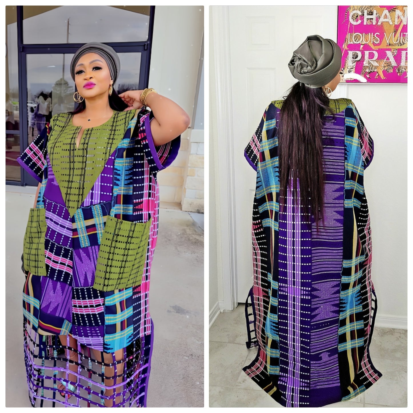 Rich Aunty Bubu – Aso-Oke Patched Design Edition( BESTSELLER)- PRE-ORDER ONLY