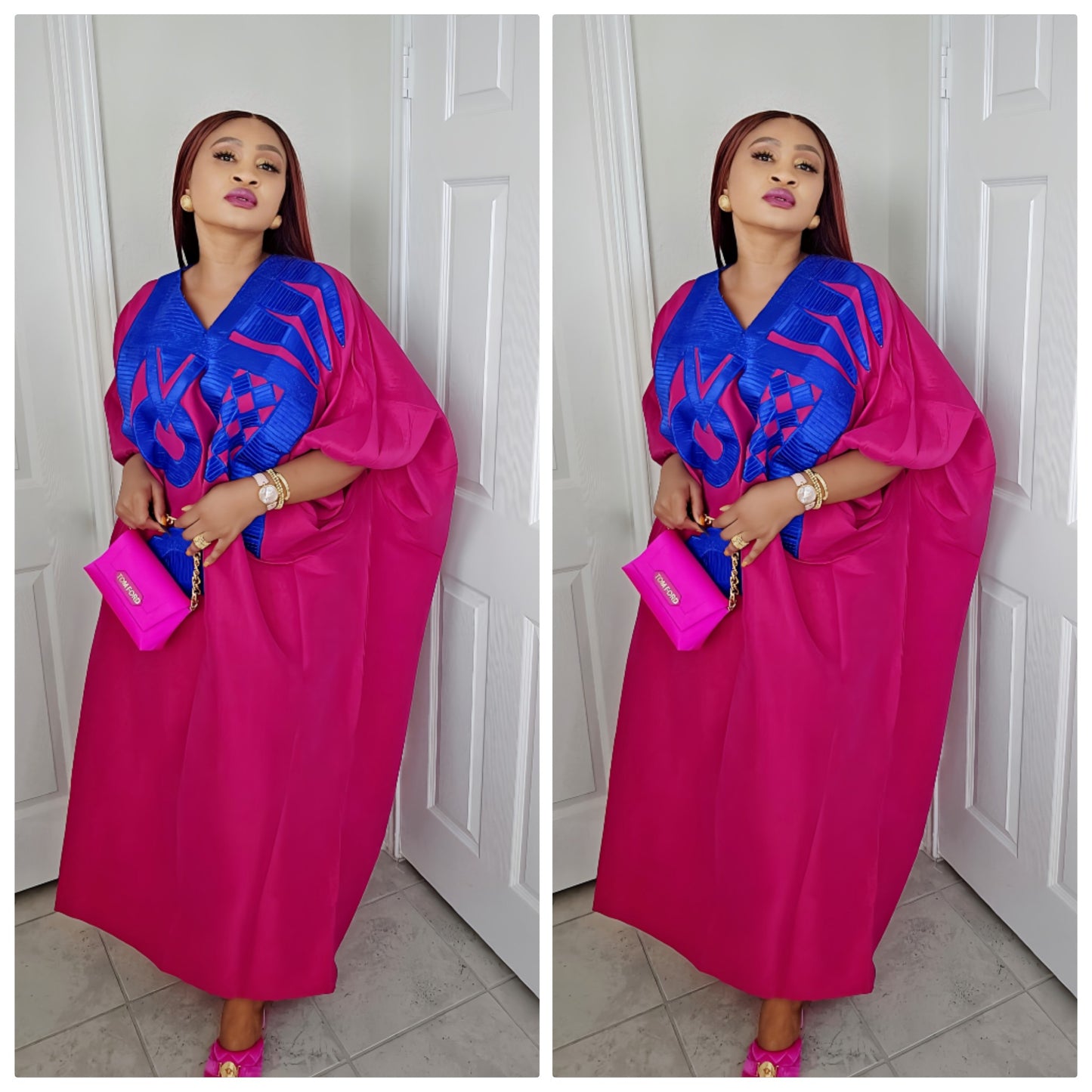 Omalicha – Rich Aunty Embroidered Bubu Agbada Kaftan