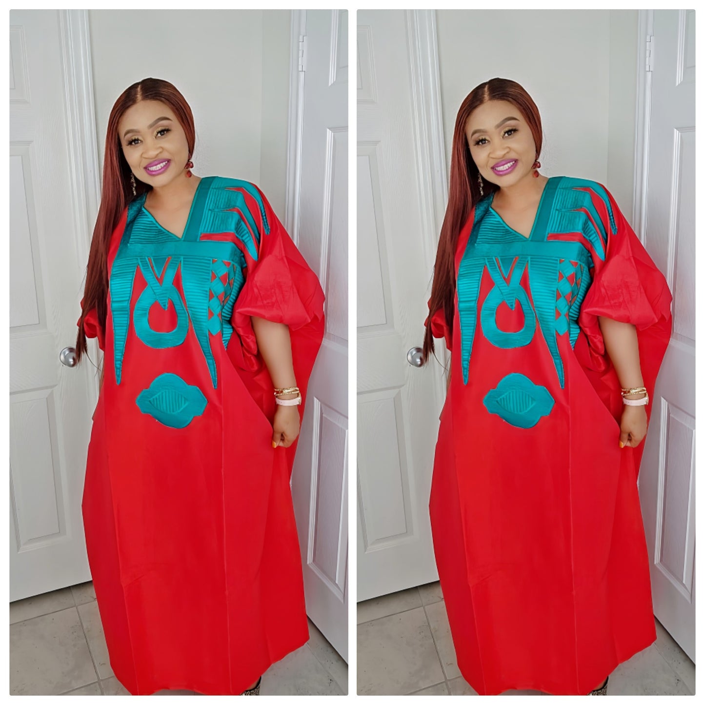 Omalicha – Rich Aunty Embroidered Bubu Dress Agbada Kaftan
