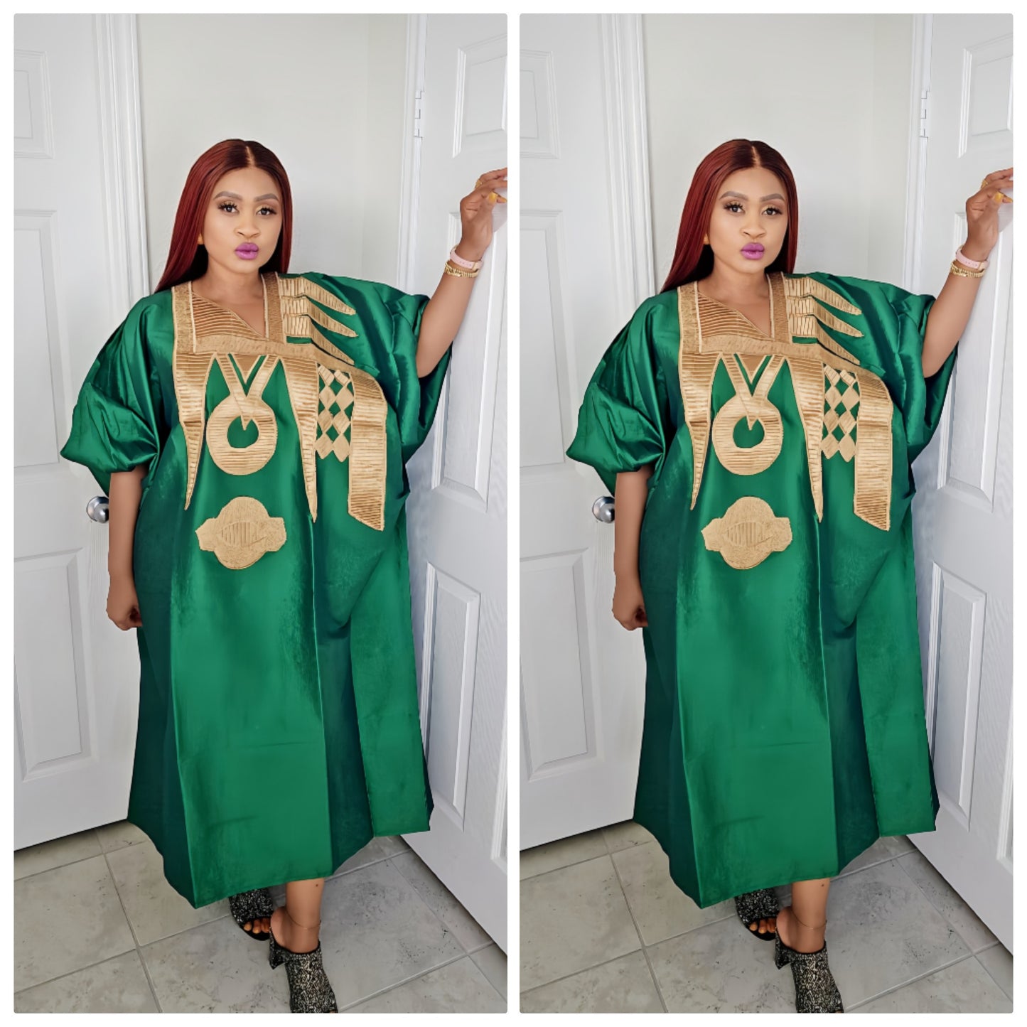 Omalicha – Rich Aunty Embroidered Bubu Agbada Kaftan