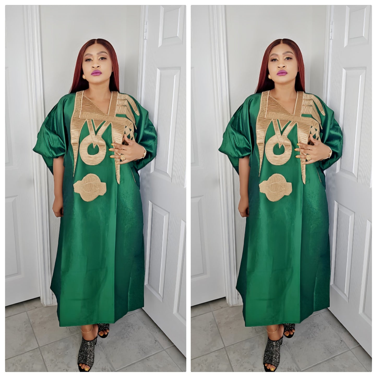 Omalicha – Rich Aunty Embroidered Bubu Agbada Kaftan