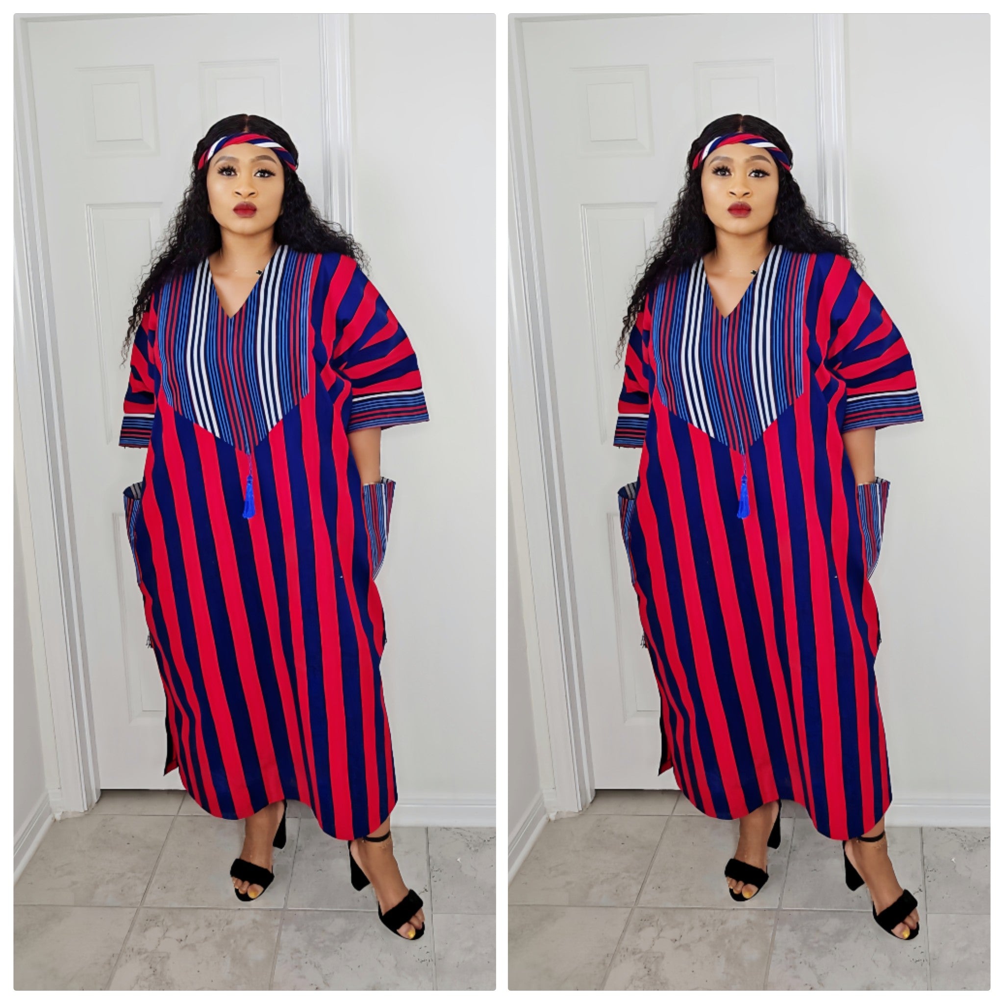 Tiwalola – Rich Aunty Bubu Midi length with Matching Scarf