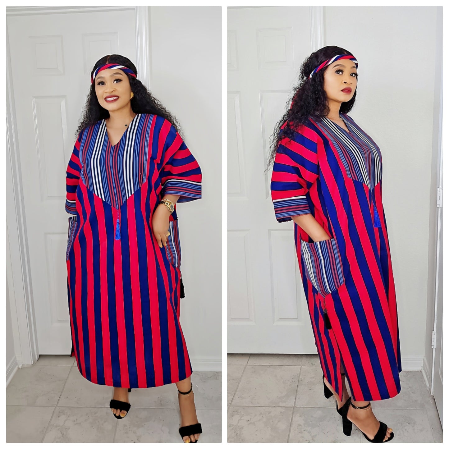 Tiwalola – Rich Aunty Bubu Midi length with Matching Scarf