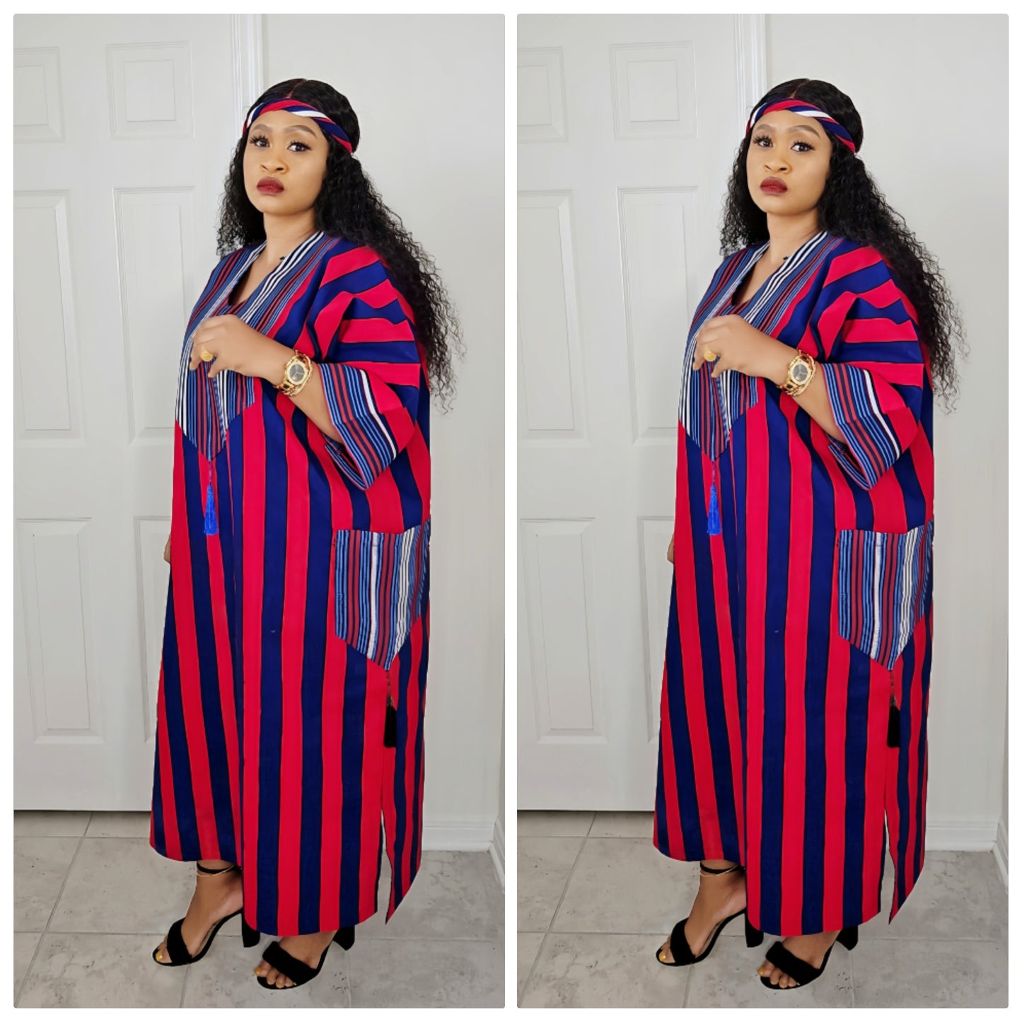 Tiwalola – Rich Aunty Bubu Midi length with Matching Scarf