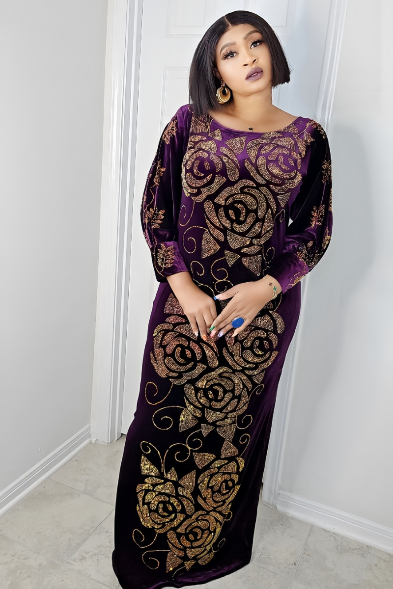 Nee Blinged Velvet Dress