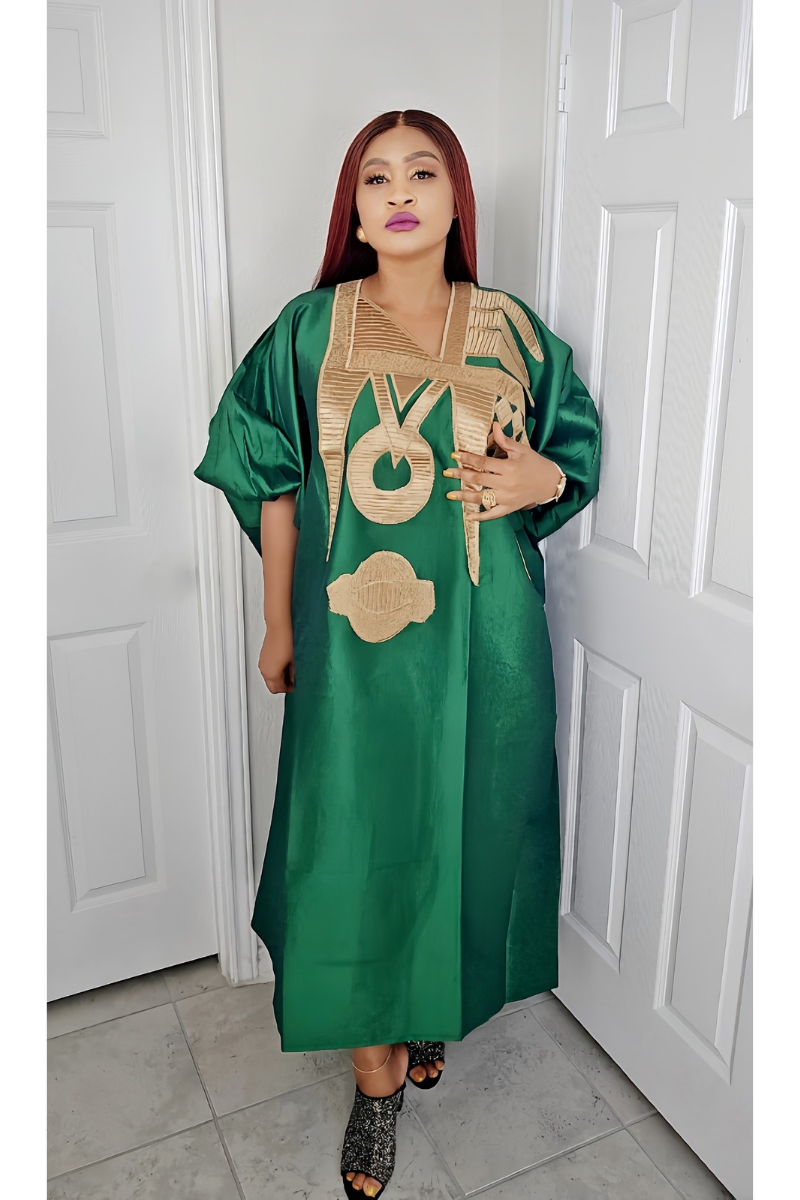 Omalicha – Rich Aunty Embroidered Bubu Agbada Kaftan