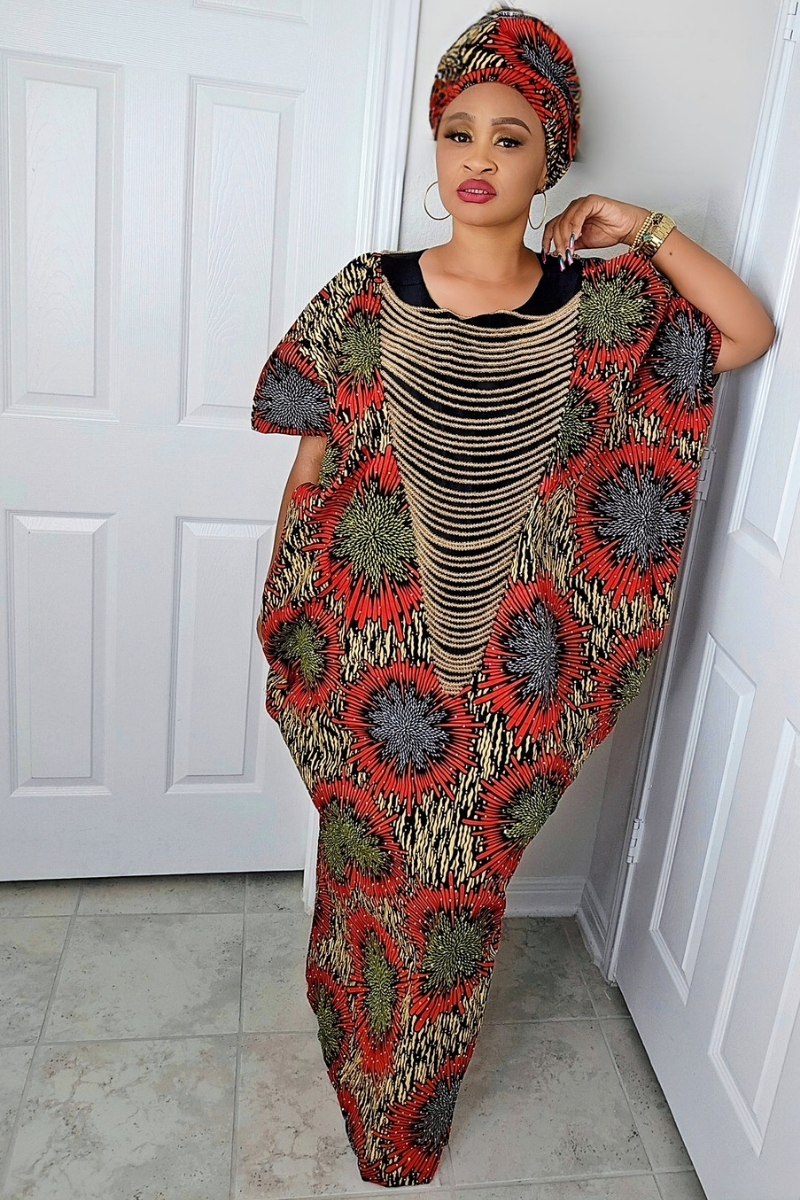 Imade Embellished Beaded Crysyal Agbada Bubu