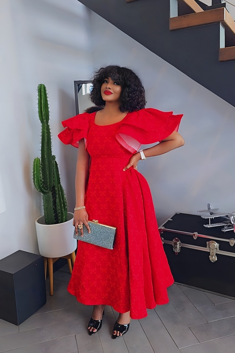 Elora Statement Midi Dress