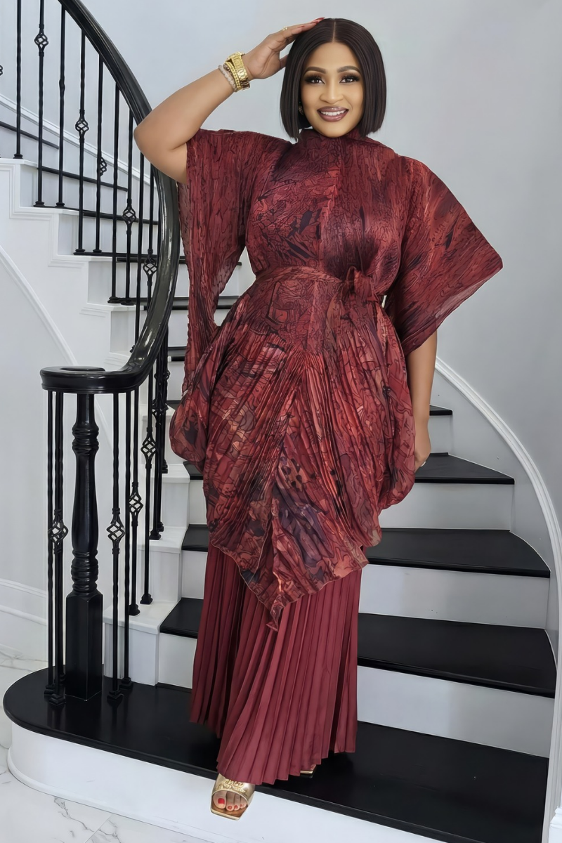 Soraya Pleated Two-Piece Set