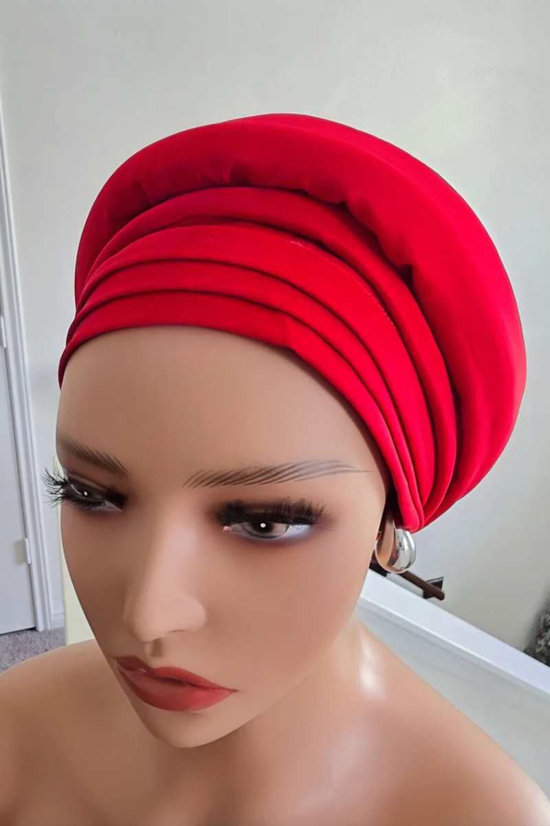 Rich Aunty Taffetta Gele Cap Turban
