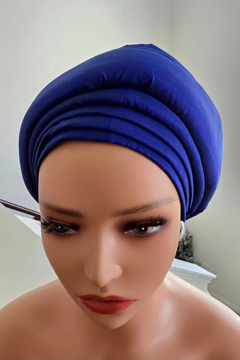Rich Aunty Taffetta Gele Cap Turban