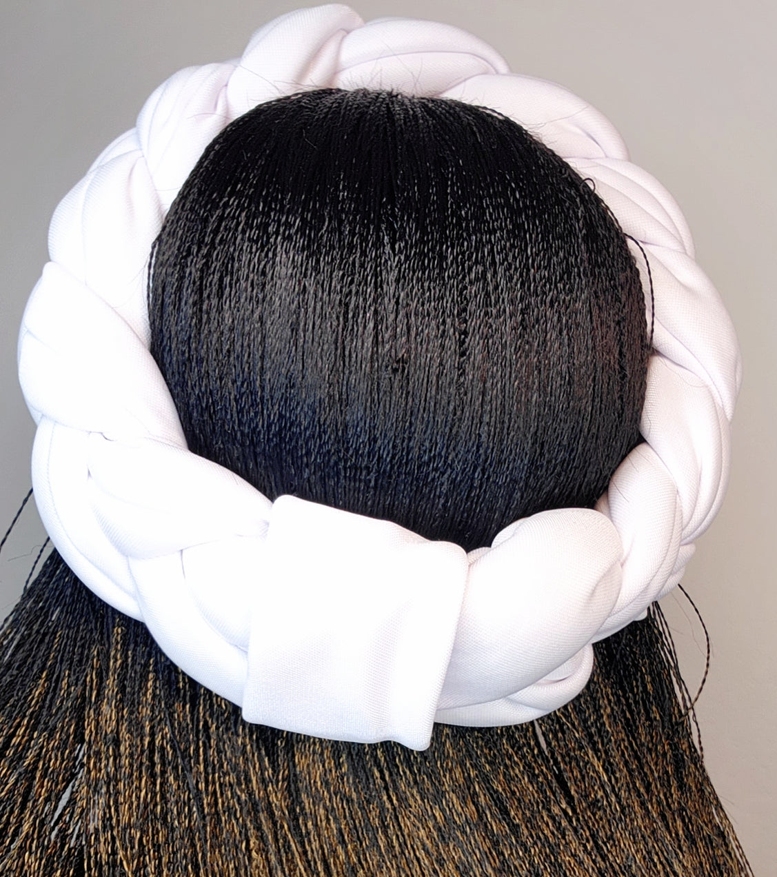Gmade Braided Turban Twist Headband - White