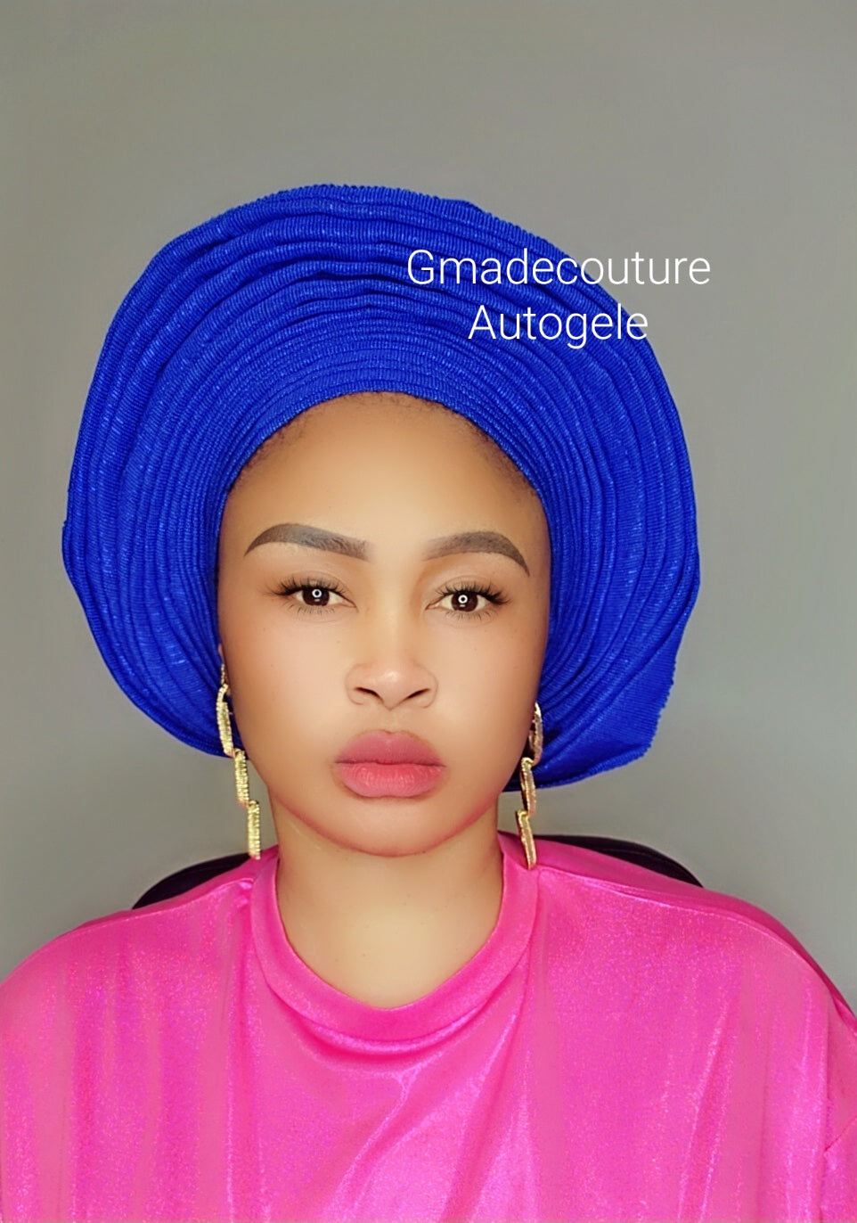 AUTOGELE HEADTIE WITH PLAIN ASO OKE GELE