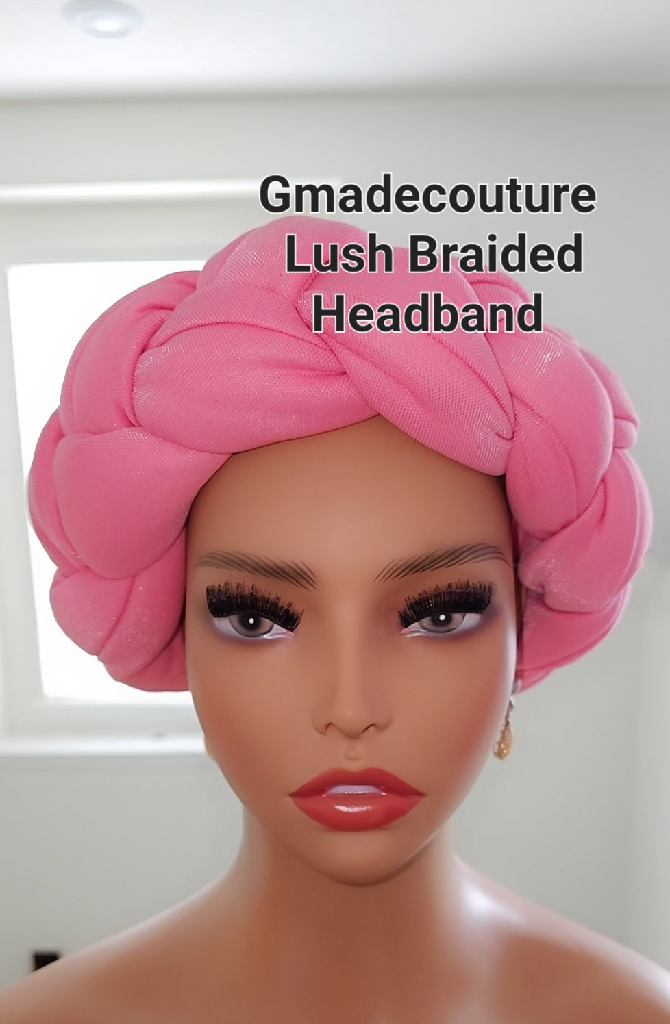 Gmade Braided Turban Twist Headband - Pink