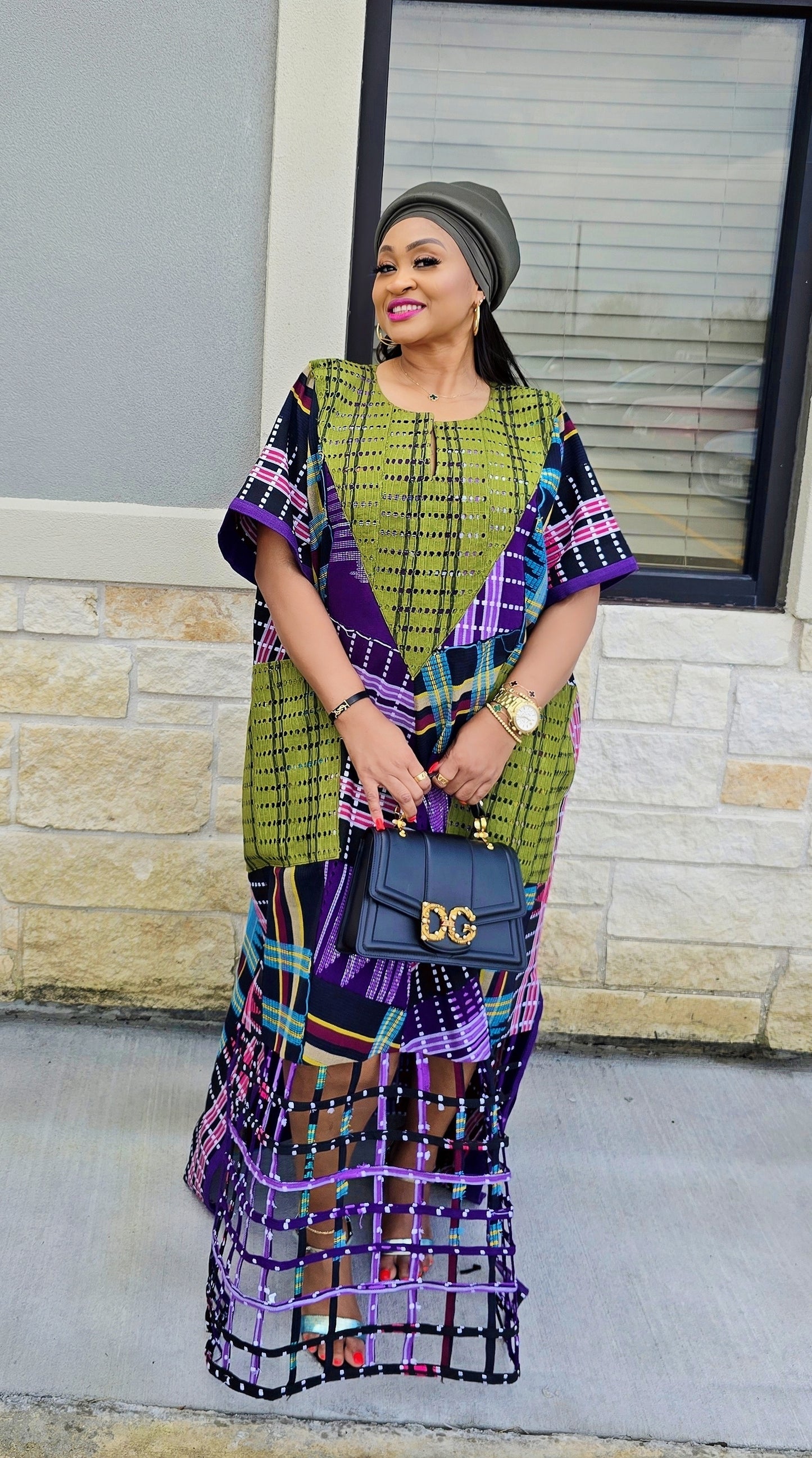 Rich Aunty Bubu – Aso-Oke Patched Design Edition( BESTSELLER)- PRE-ORDER ONLY