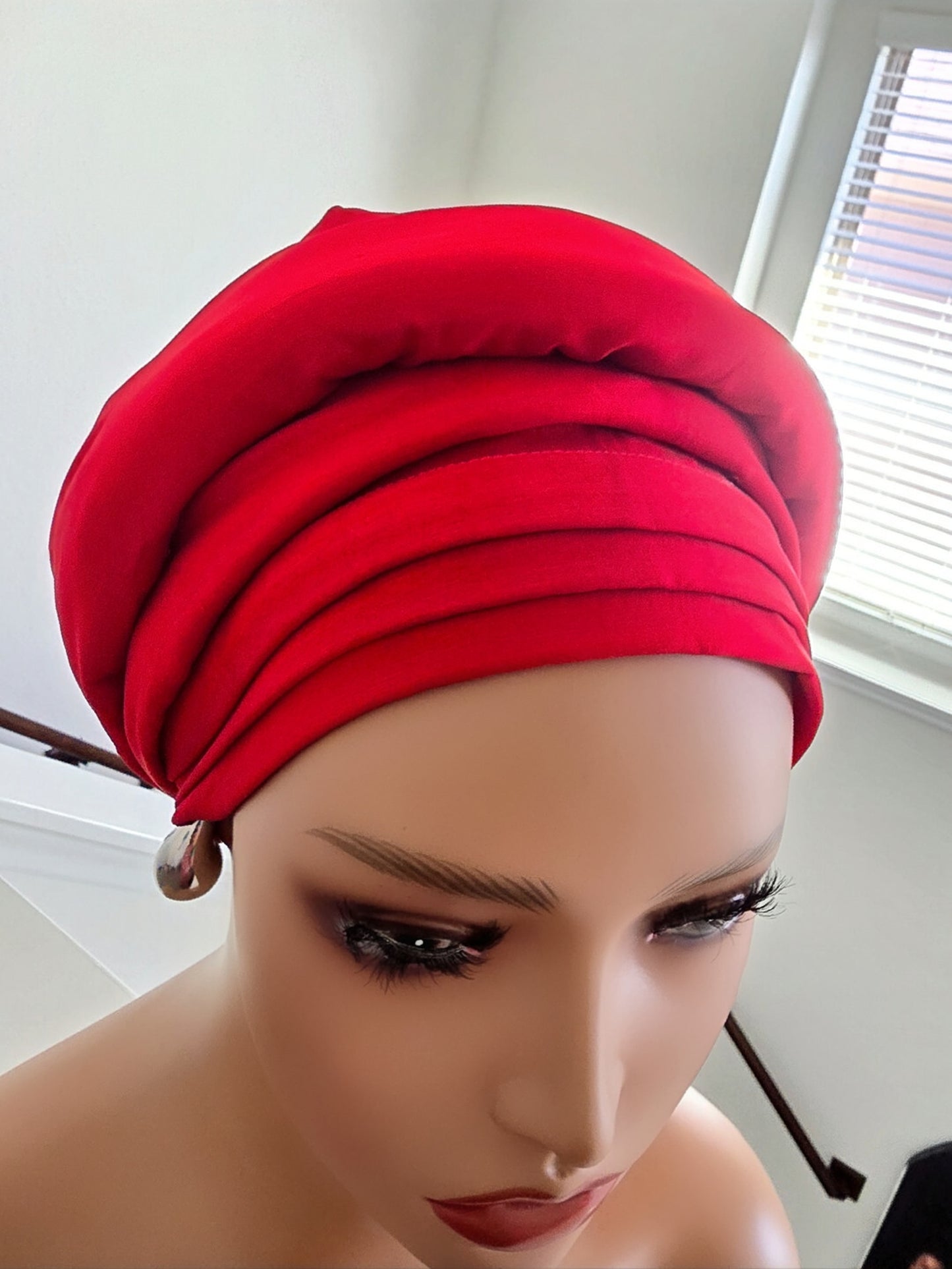 Rich Aunty Taffetta Gele Cap Turban