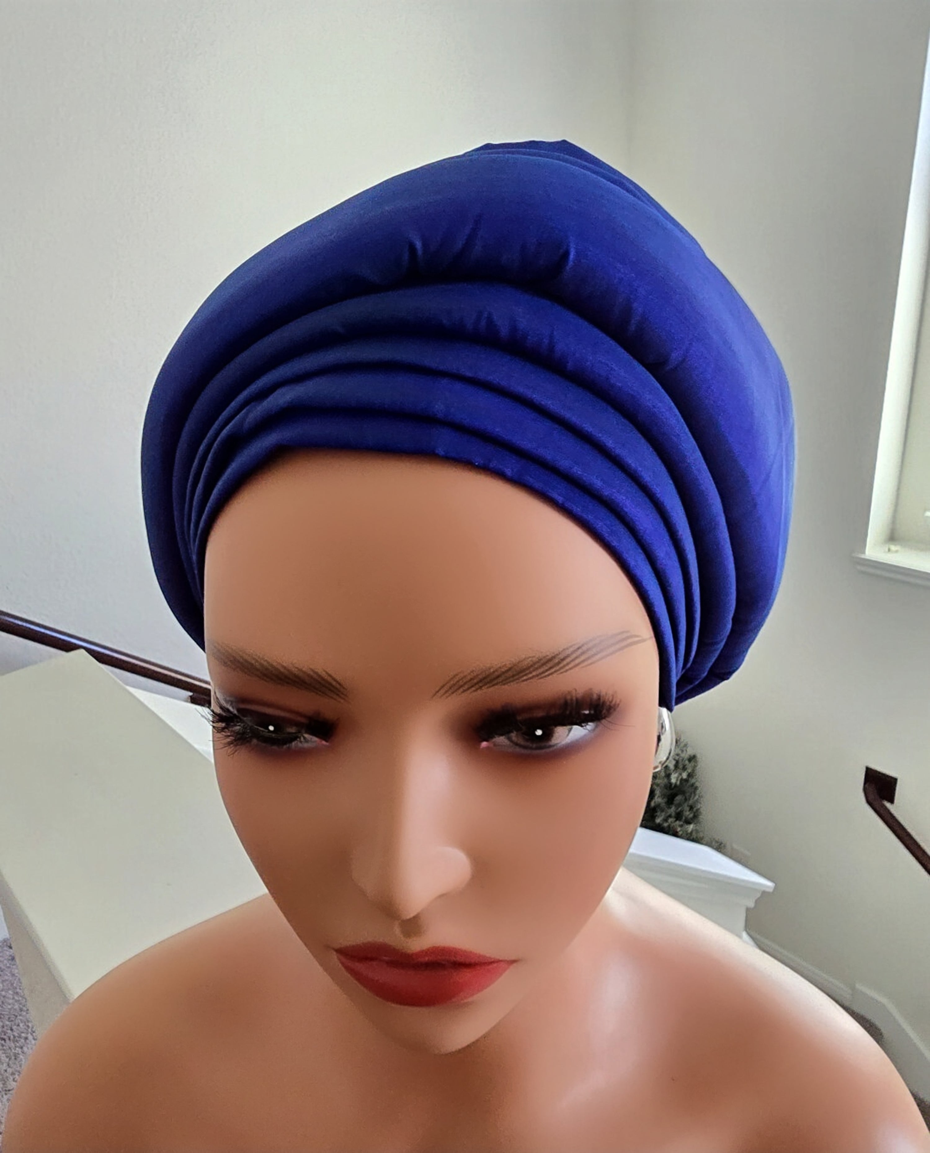Rich Aunty Taffetta Gele Cap Turban