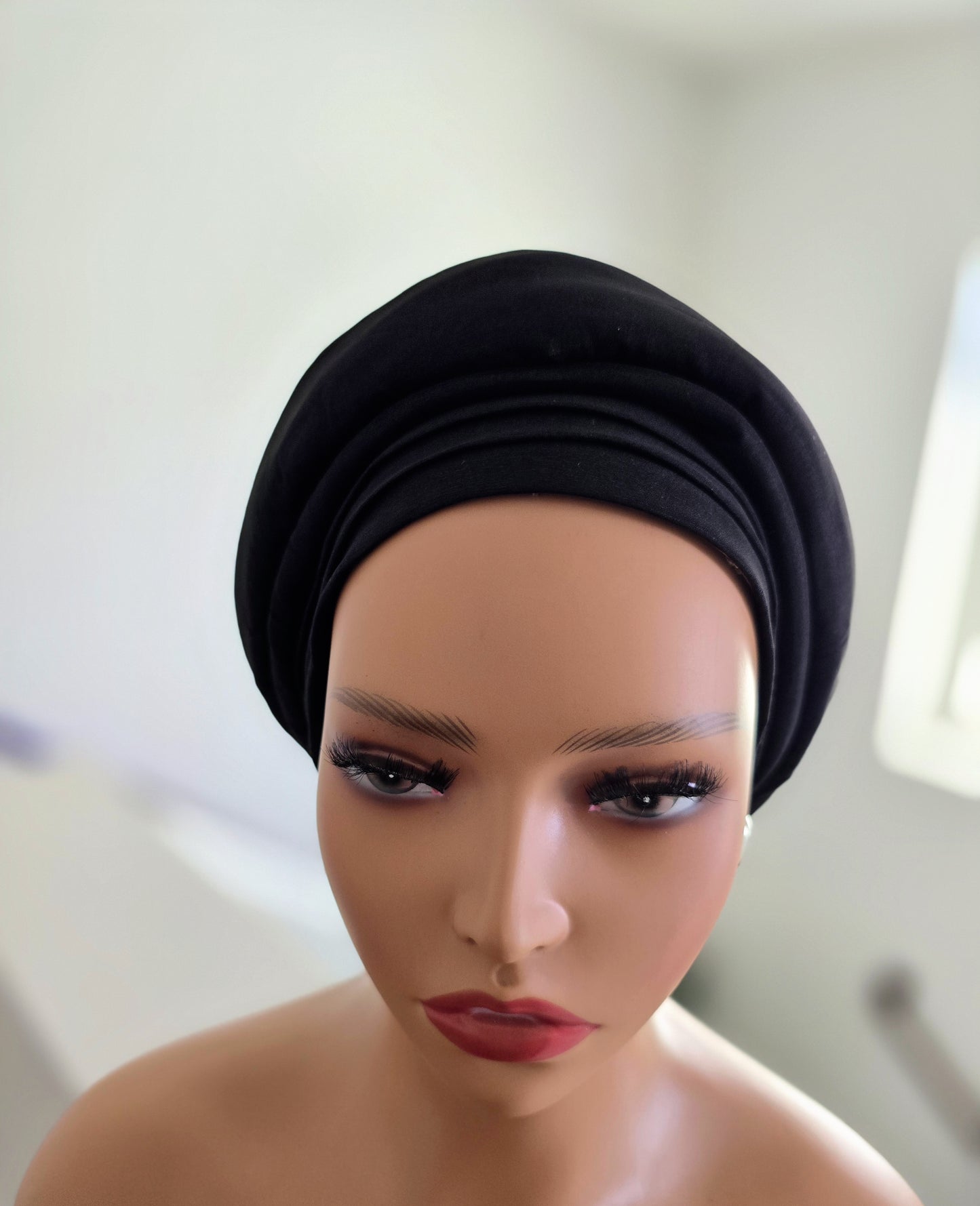 Rich Aunty Taffetta Gele Cap Turban