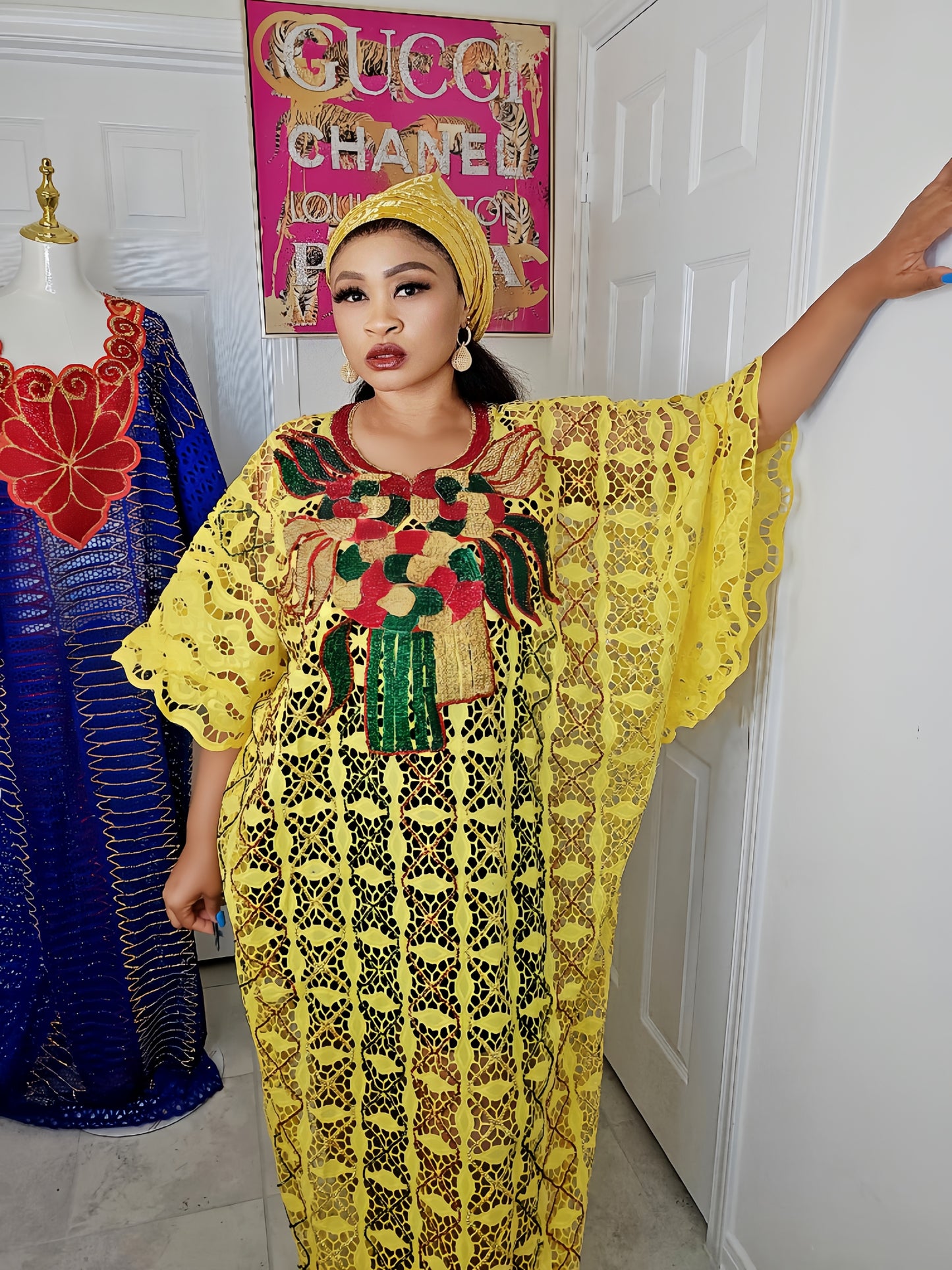 THE MONARCH RICH AUNTY MILLION STONES BUBU KAFTAN