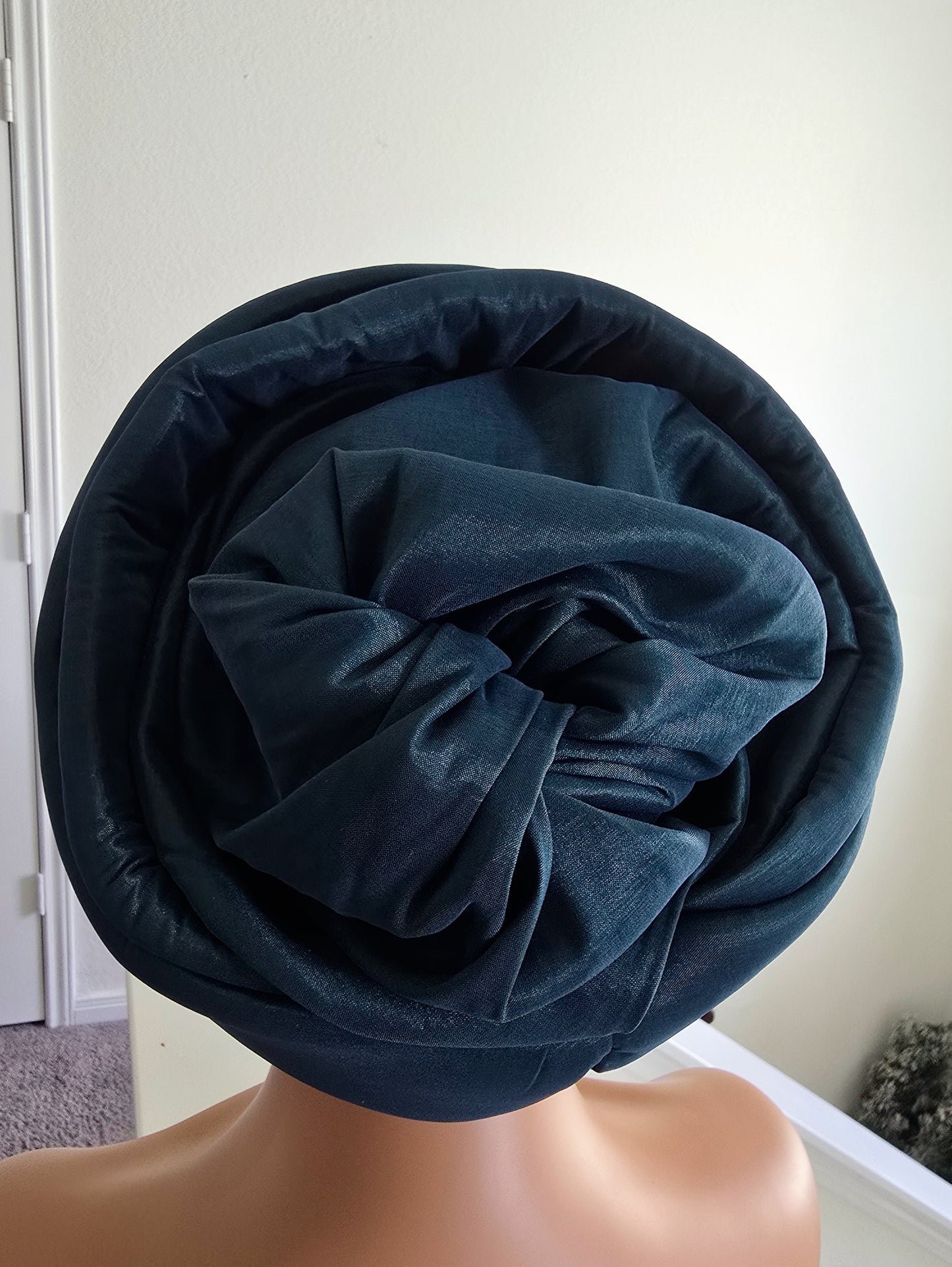 Rich Aunty Taffetta Gele Cap Turban