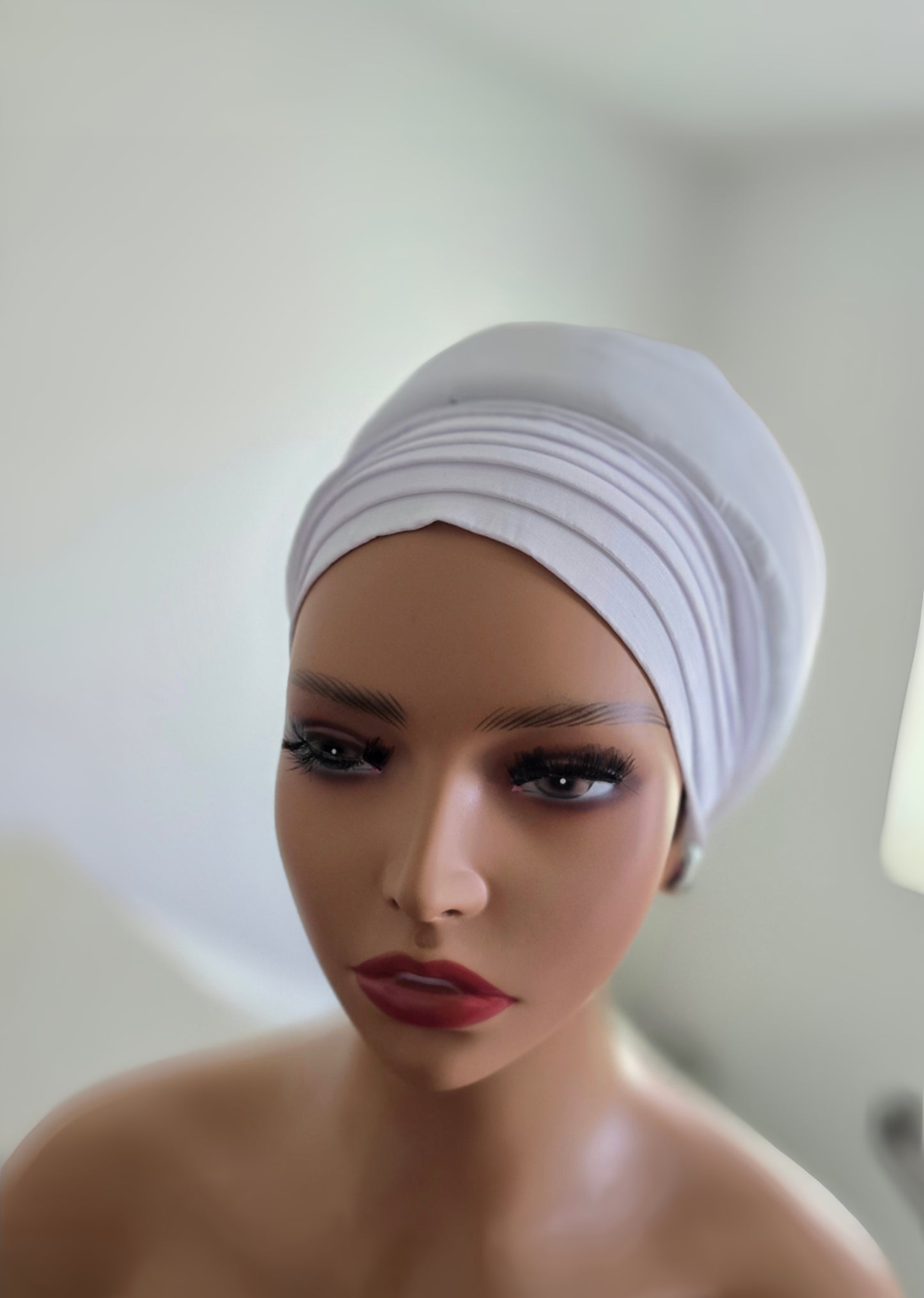 Rich Aunty Taffetta Gele Cap Turban