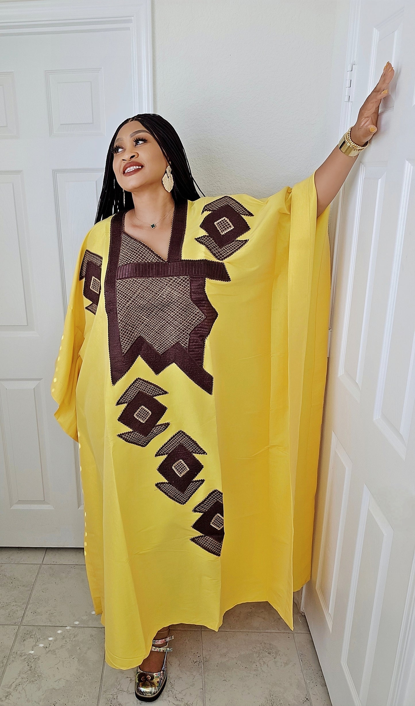 Omalicha – Rich Aunty Embroidered Bubu Agbada Kaftan