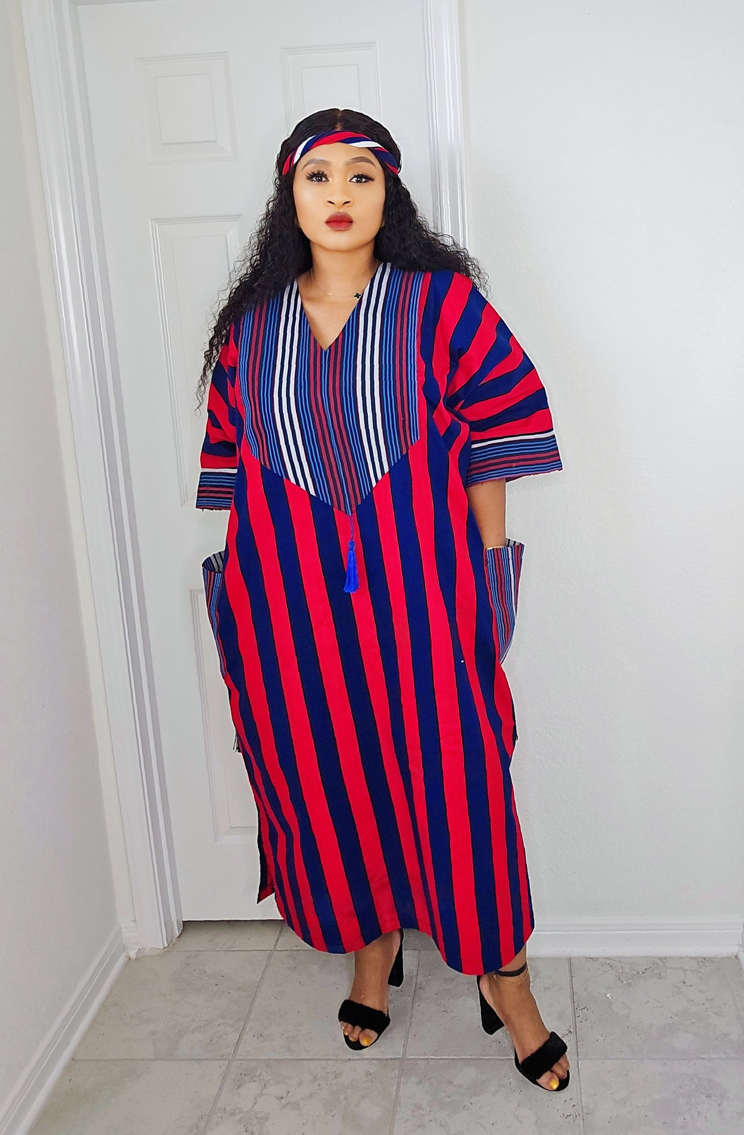 Tiwalola – Rich Aunty Bubu Midi length with Matching Scarf