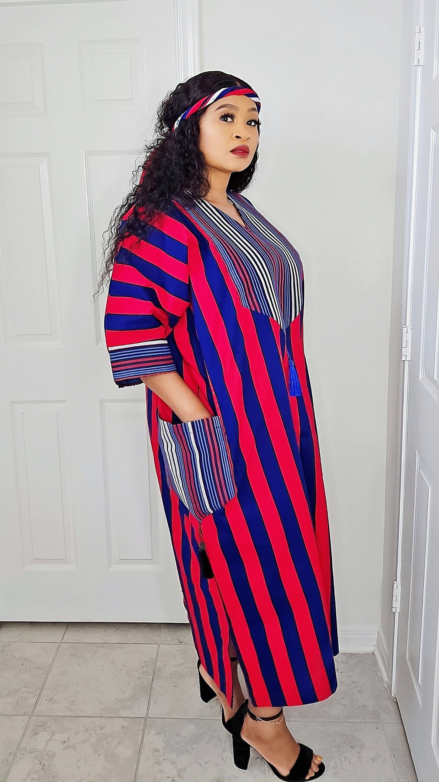 Tiwalola – Rich Aunty Bubu Midi length with Matching Scarf