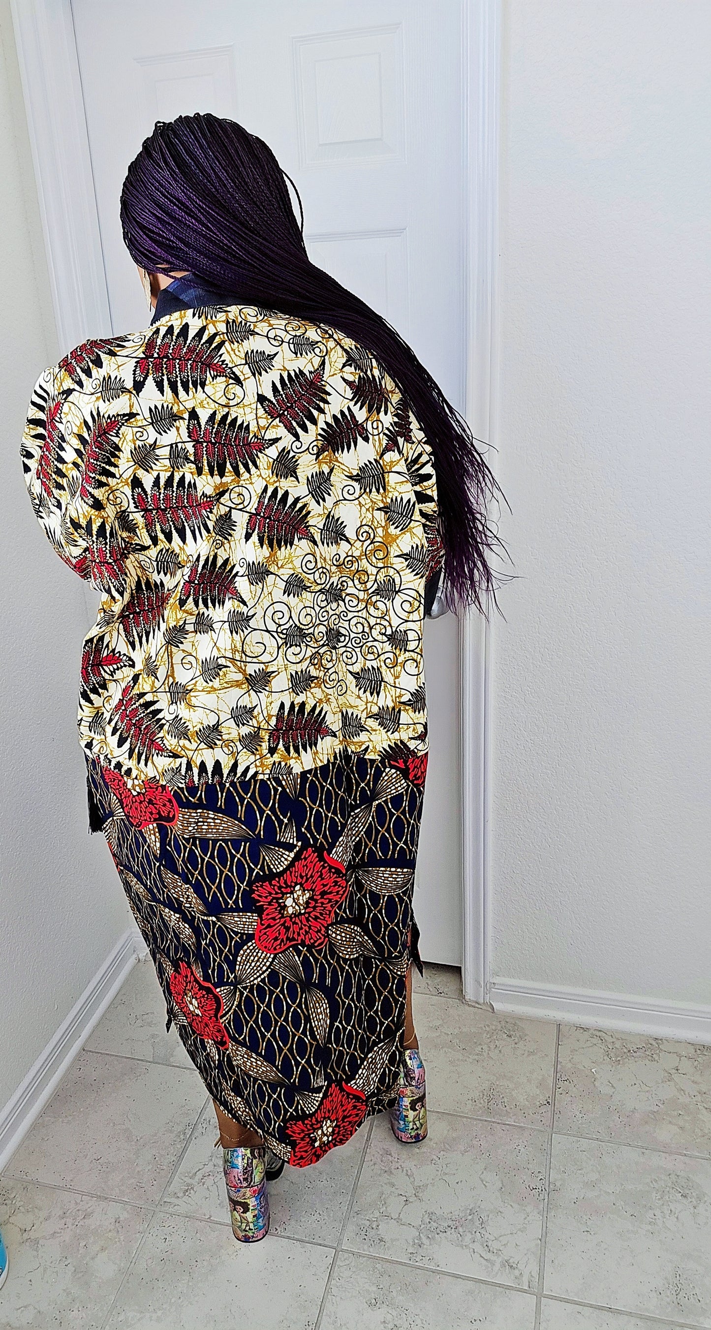 Tiwalola – Rich Aunty Bubu Midi length with Matching Scarf