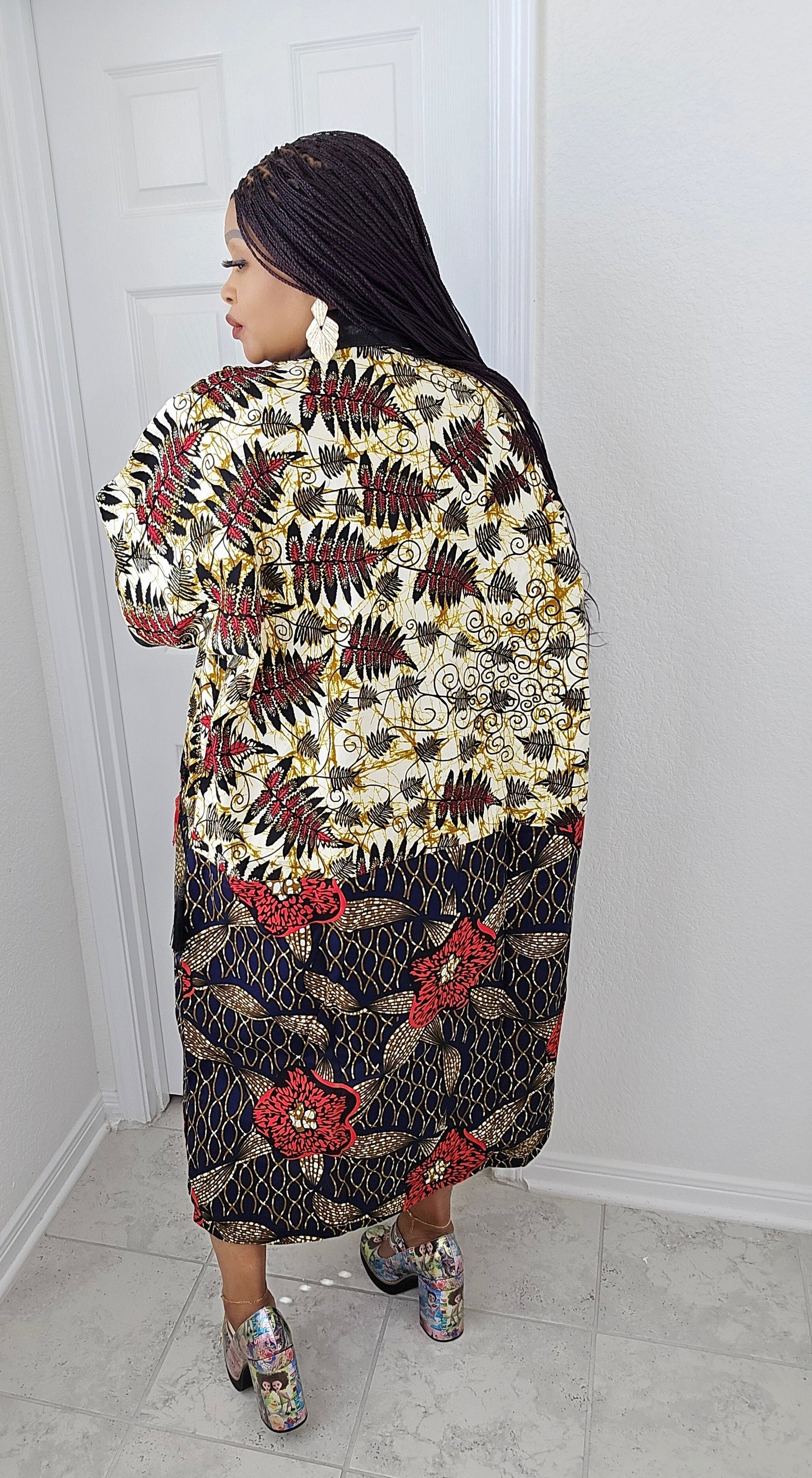 Tiwalola – Rich Aunty Bubu Midi length with Matching Scarf