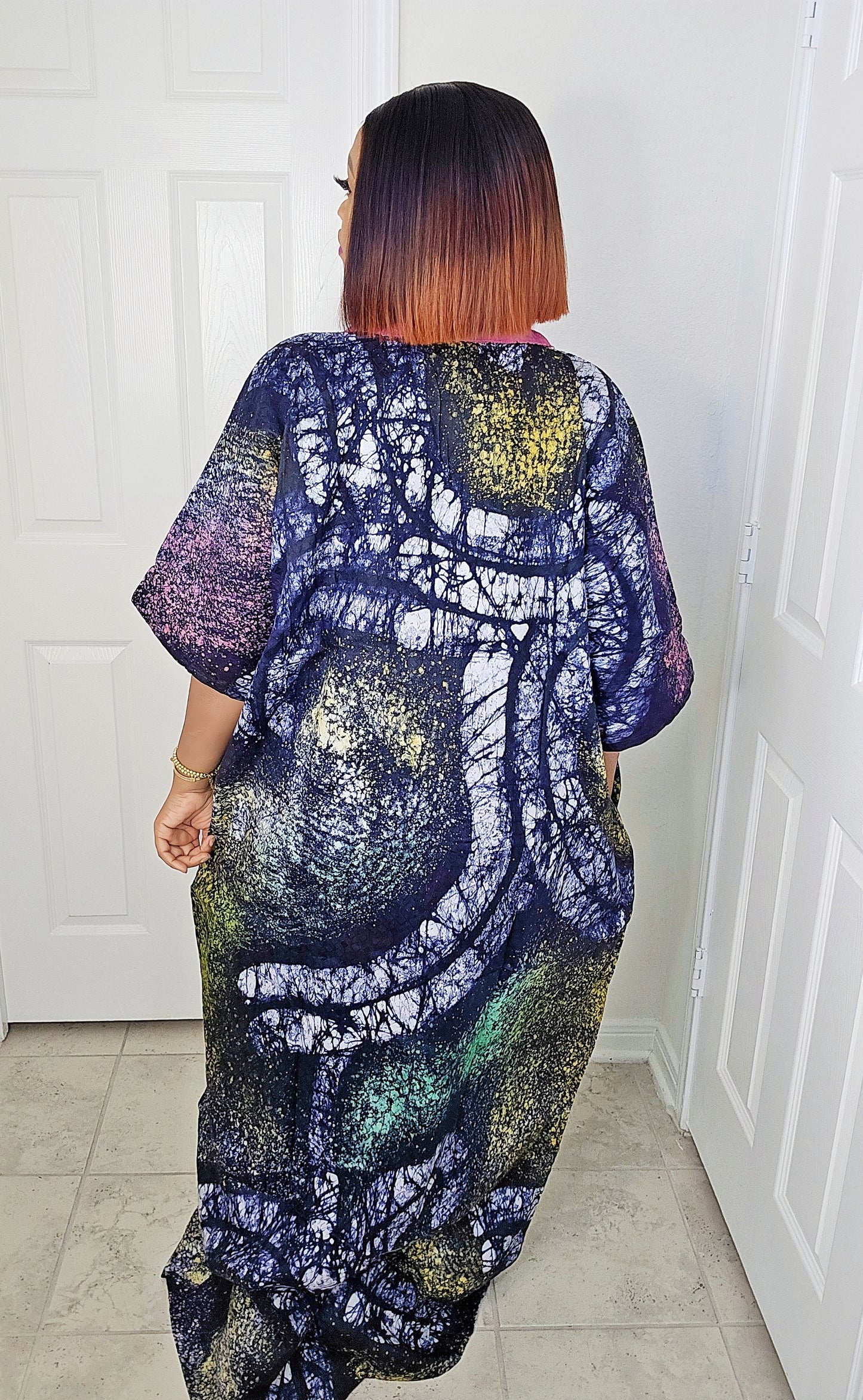 TARI BUBU – Aso-Oke Embroidered Bubu Boubou Kaftan Style with Matching Scarf