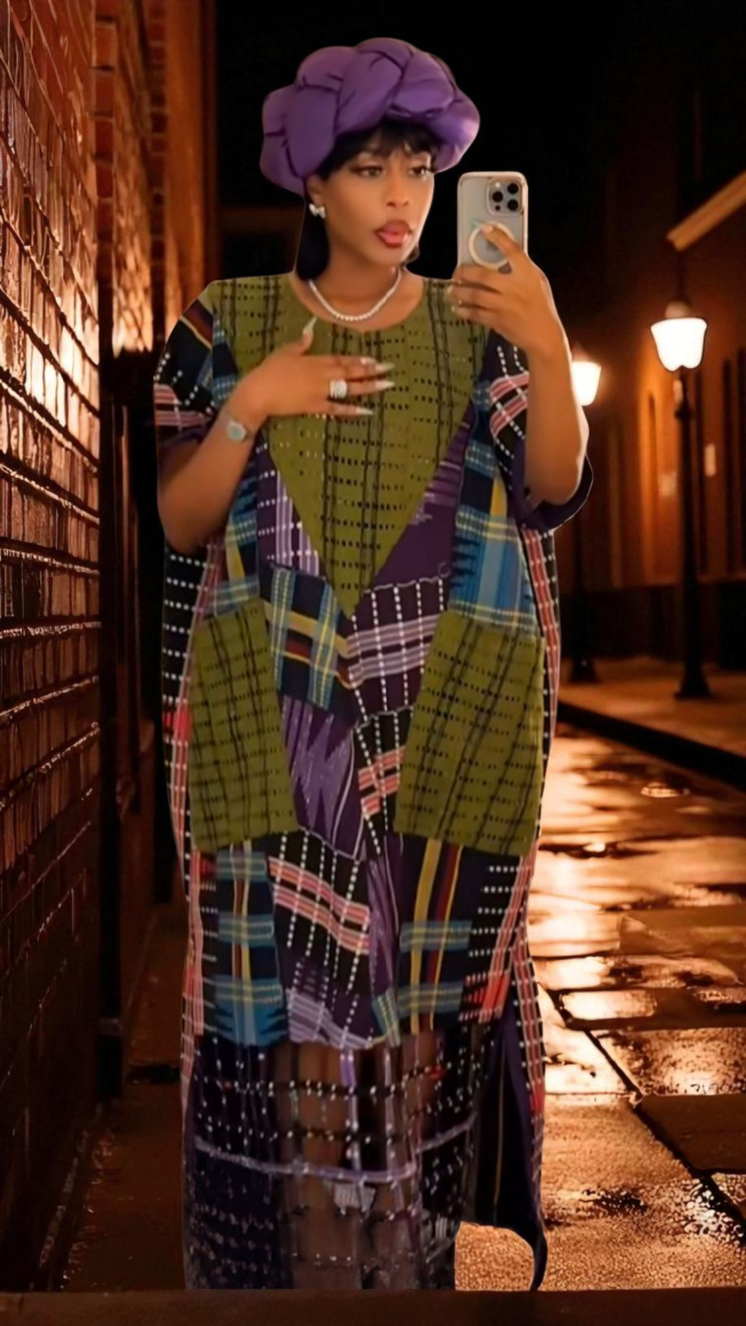 Rich Aunty Bubu – Aso-Oke Patched Design Edition( BESTSELLER)- PRE-ORDER ONLY