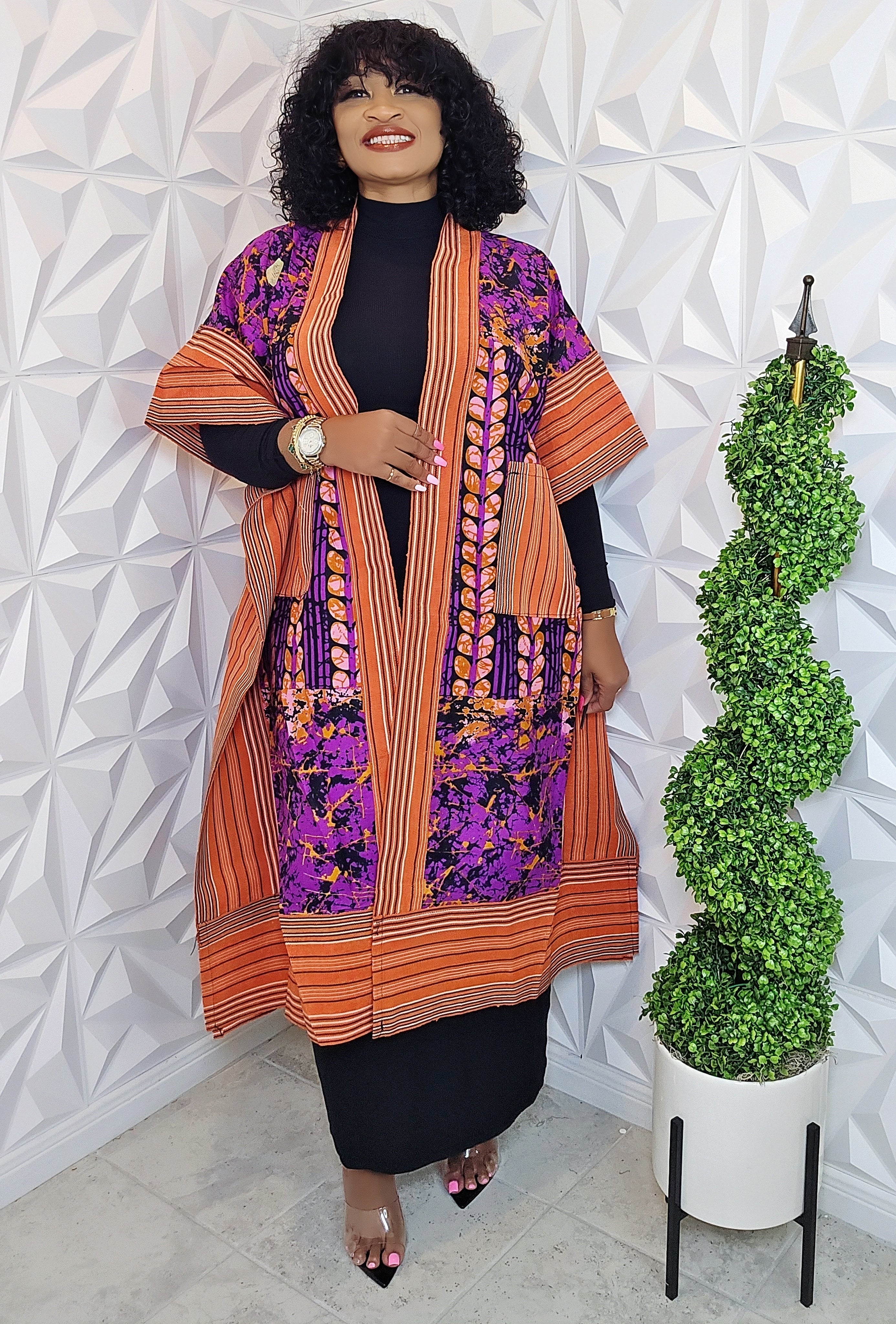 The Luxe Ankara Kimono