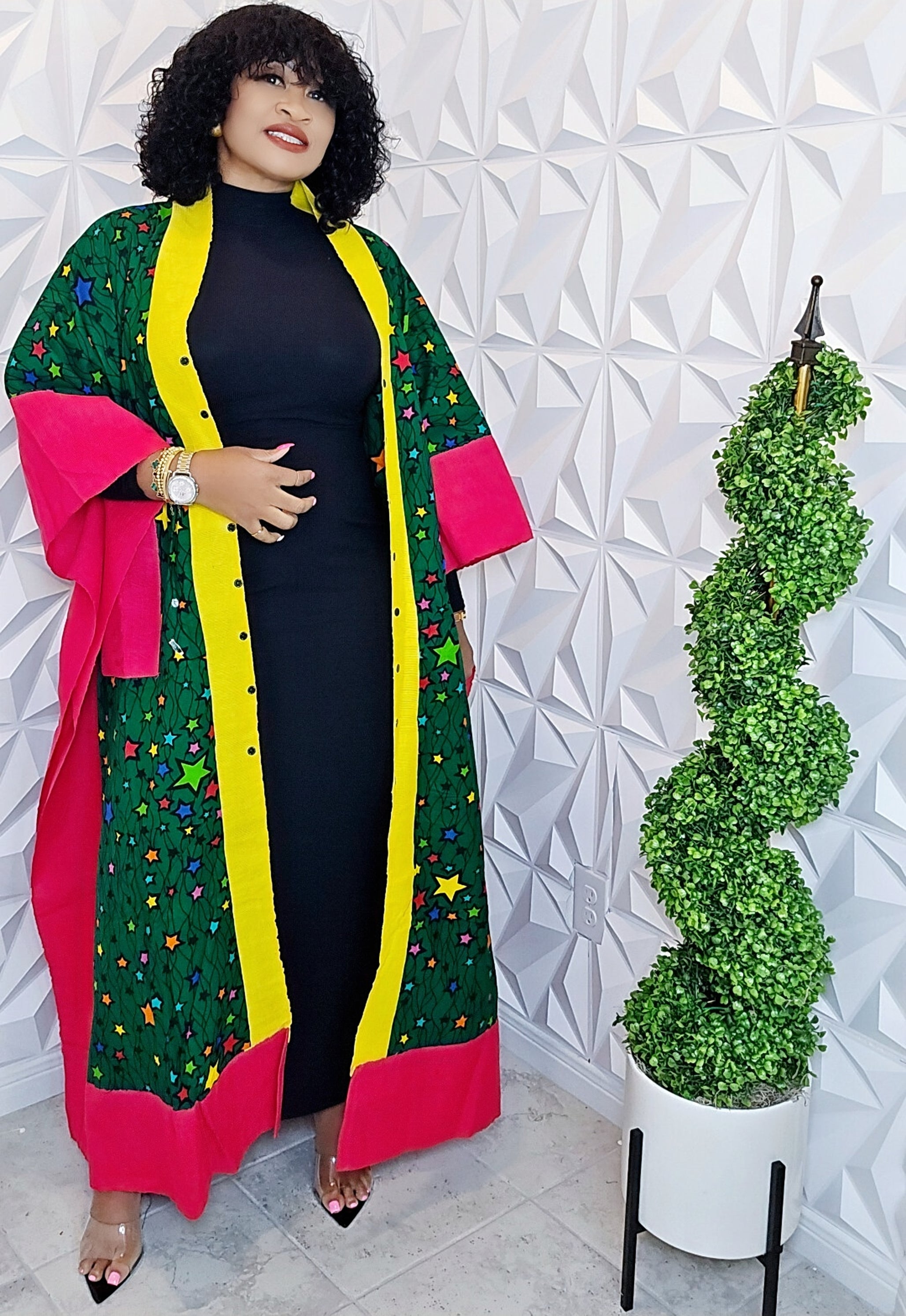 The Luxe Ankara Kimono