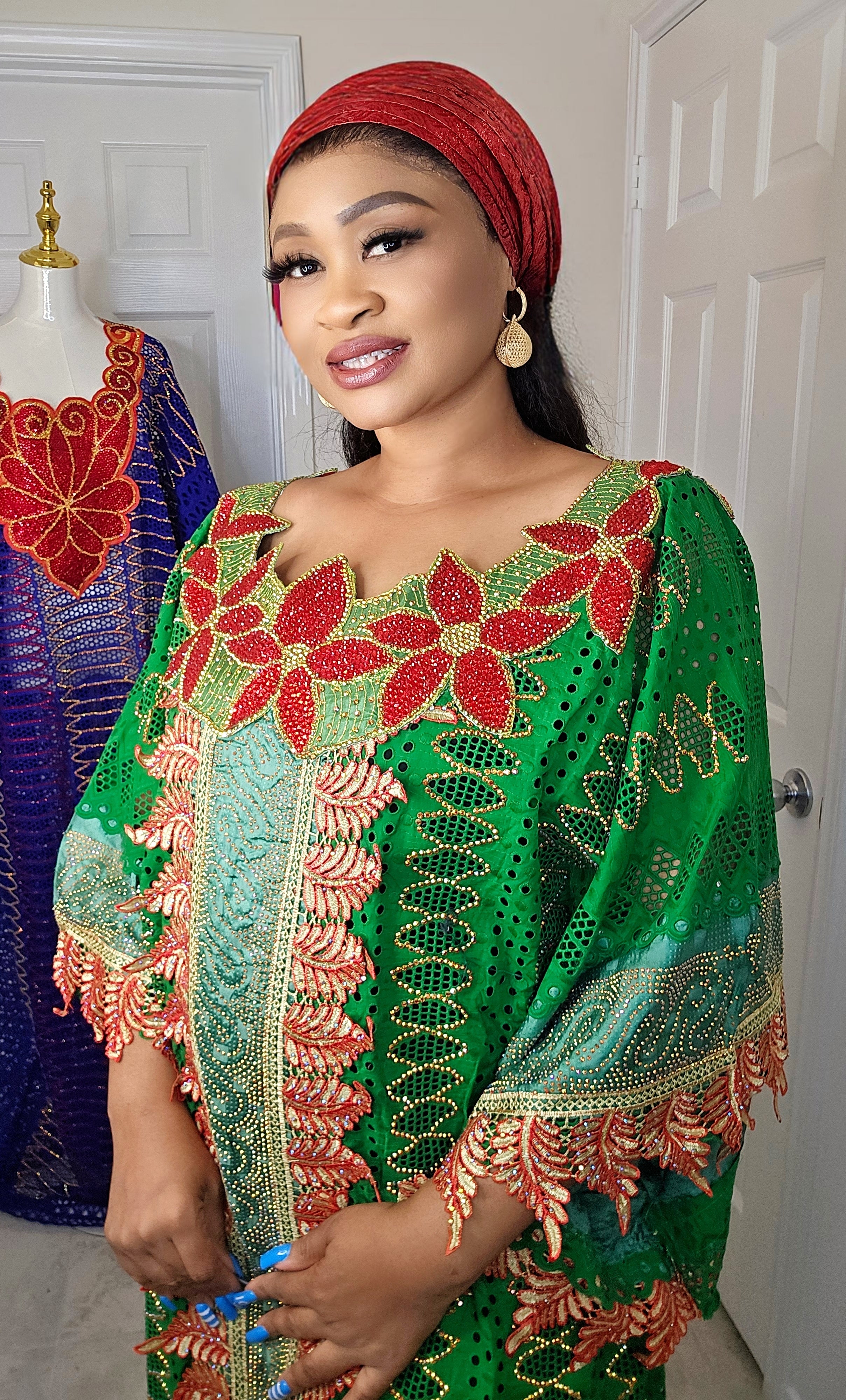 THE MONARCH RICH AUNTY MILLION STONES BUBU KAFTAN r r