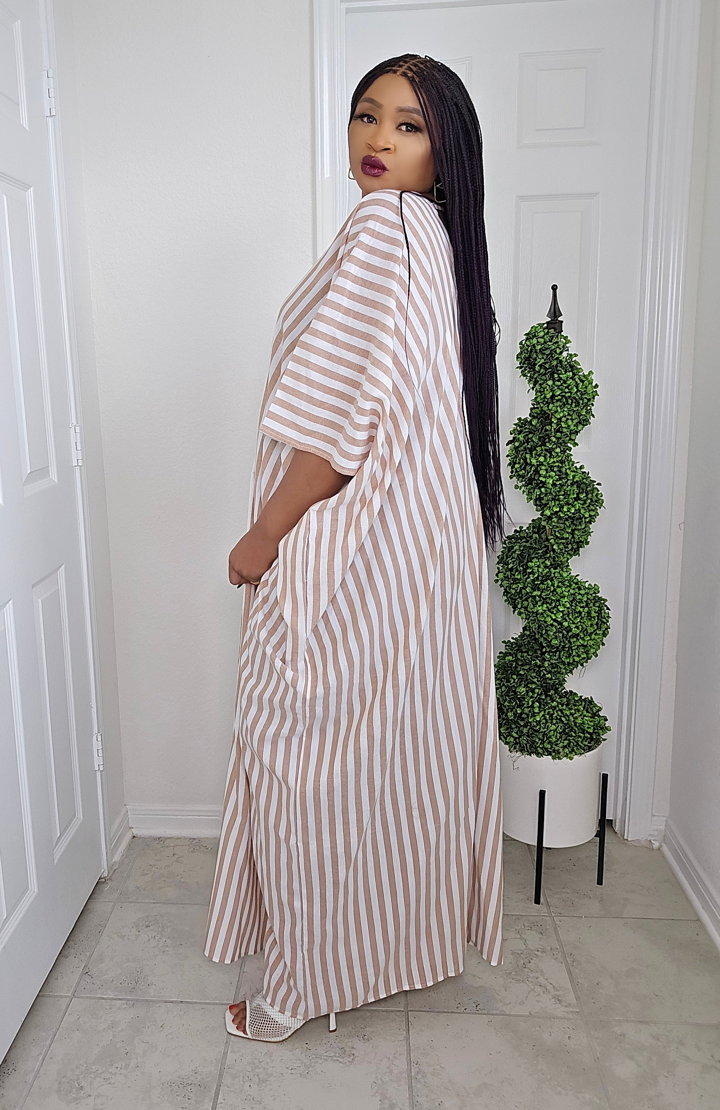SOLA Flow Linen Bubu Kaftan