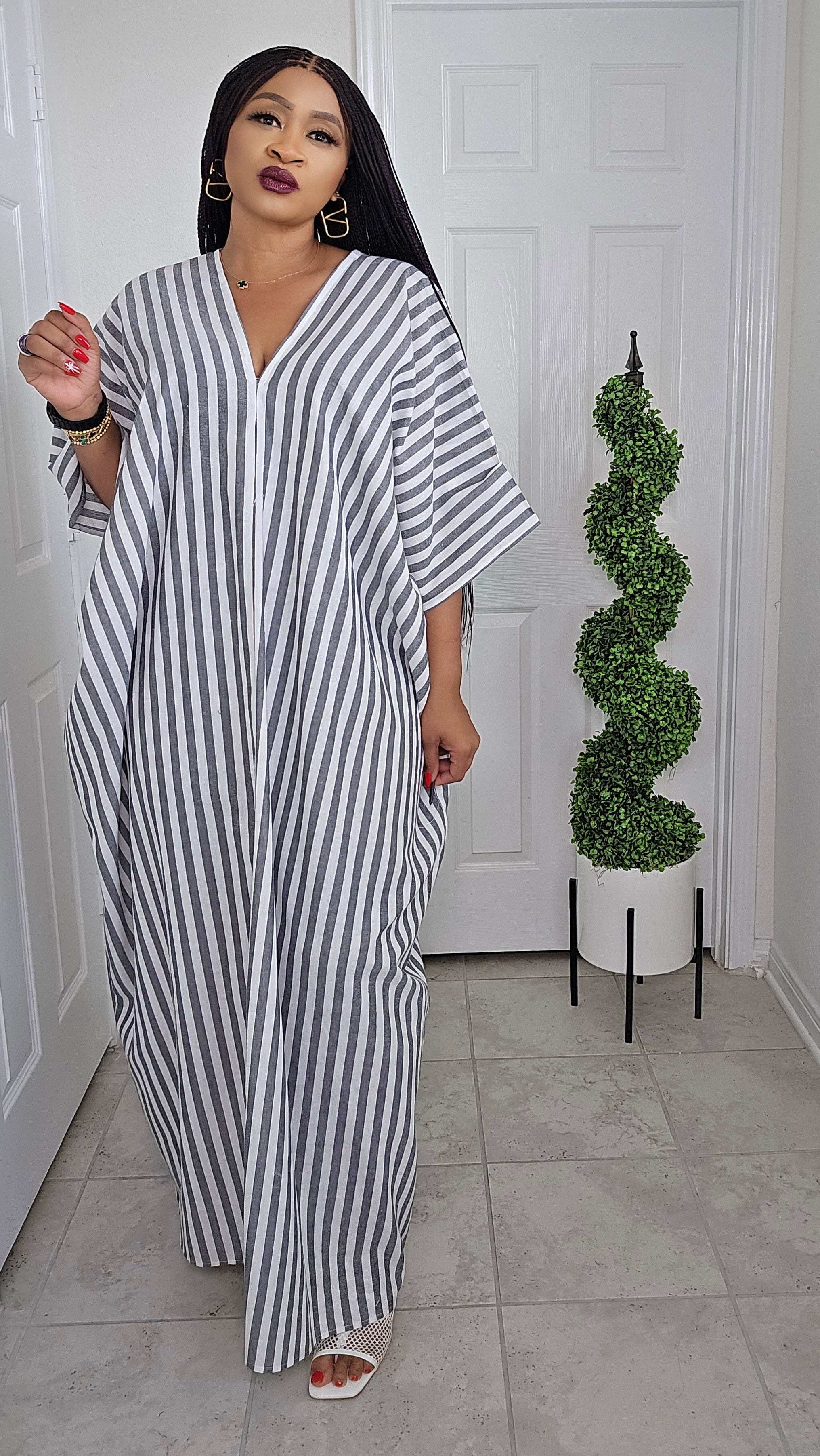 SOLA Flow Linen Bubu Kaftan