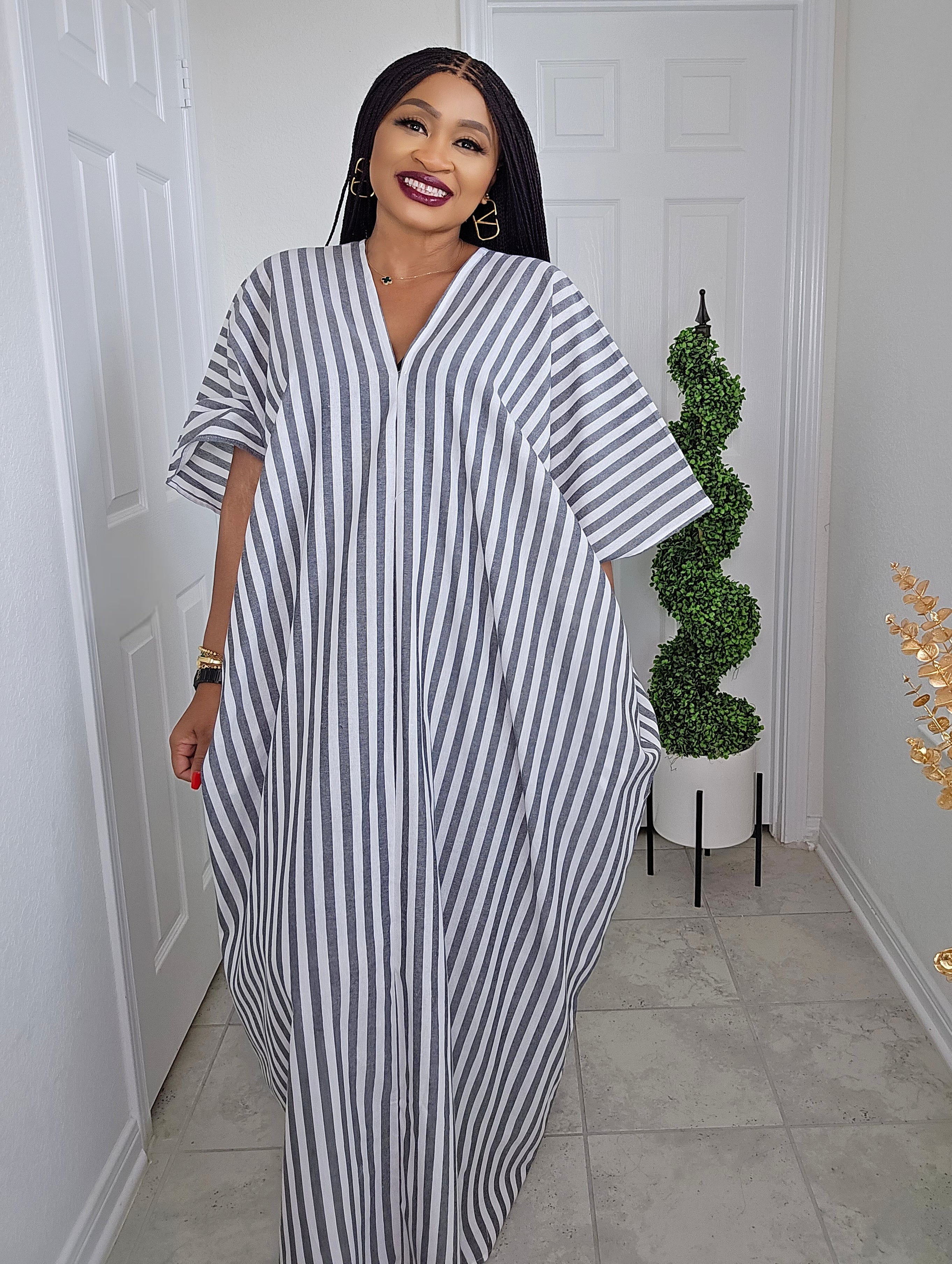 SOLA Flow Linen Bubu Kaftan