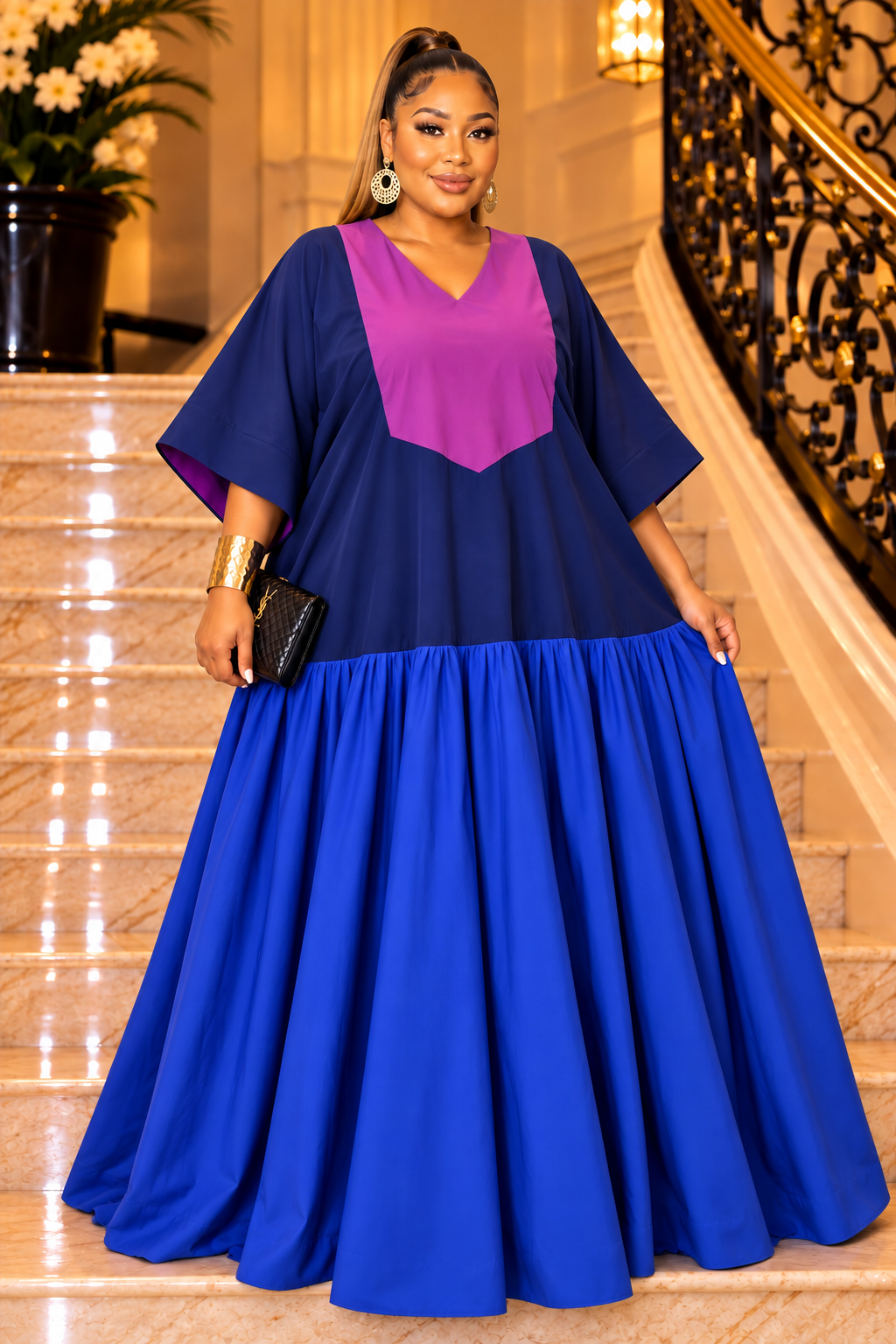 The Amara Colorblock Maxi