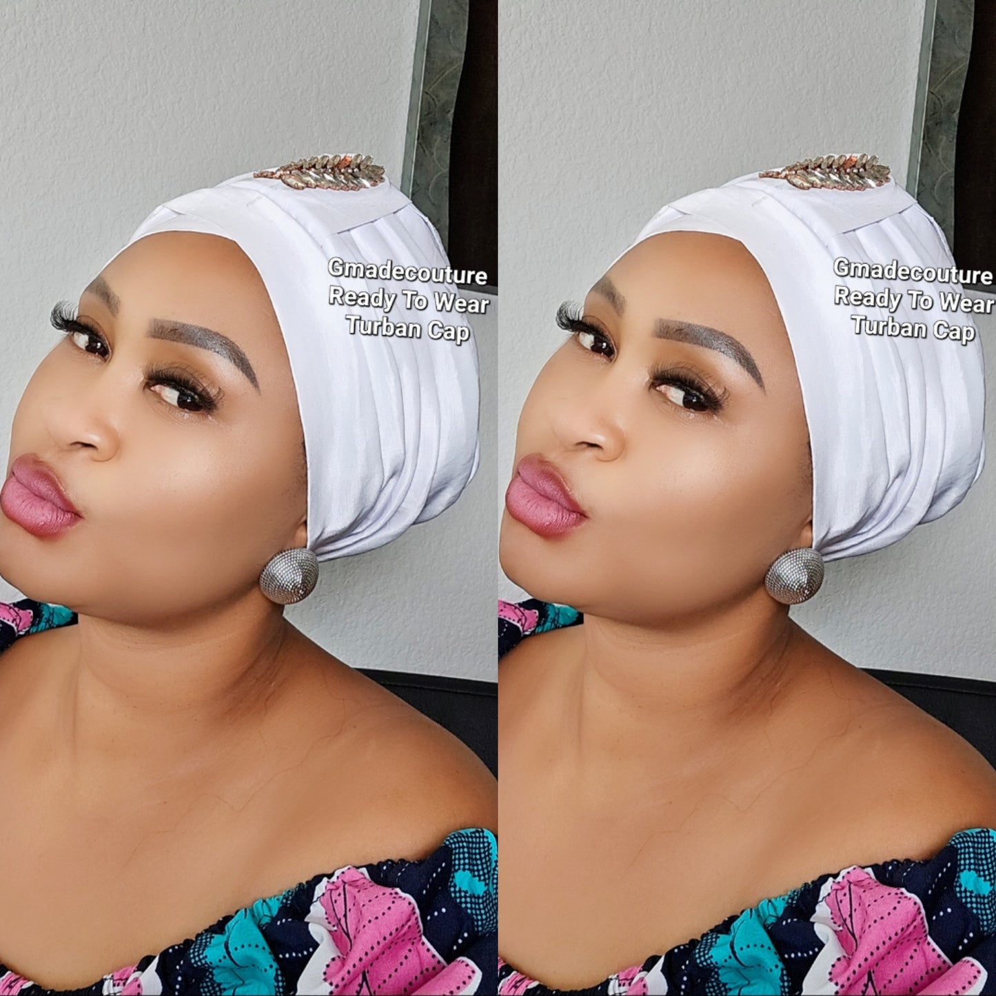 Tasha to wear Turban with up-do Rhinestones 17