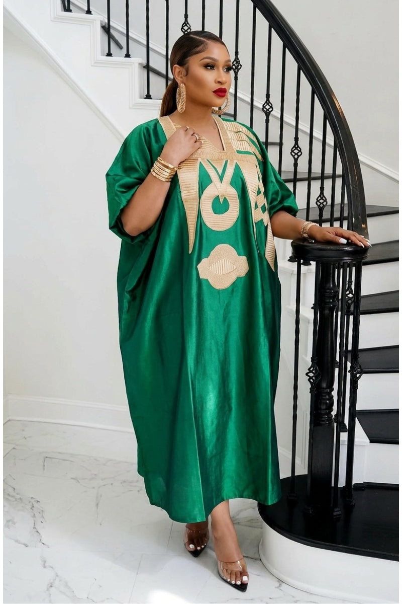 Omalicha – Rich Aunty Embroidered Bubu Agbada Kaftan