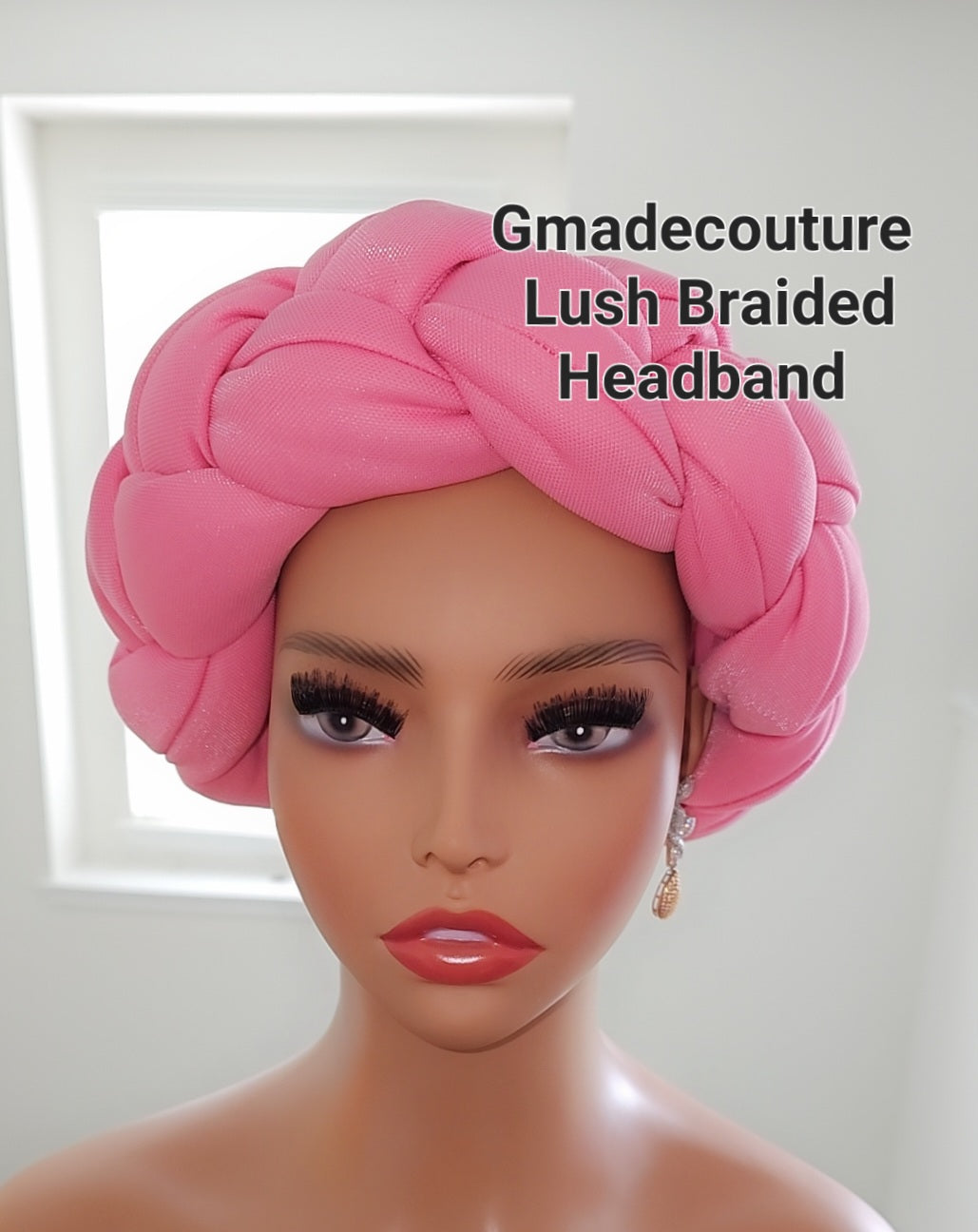 Gmade Braided Turban Twist Headband - Pink