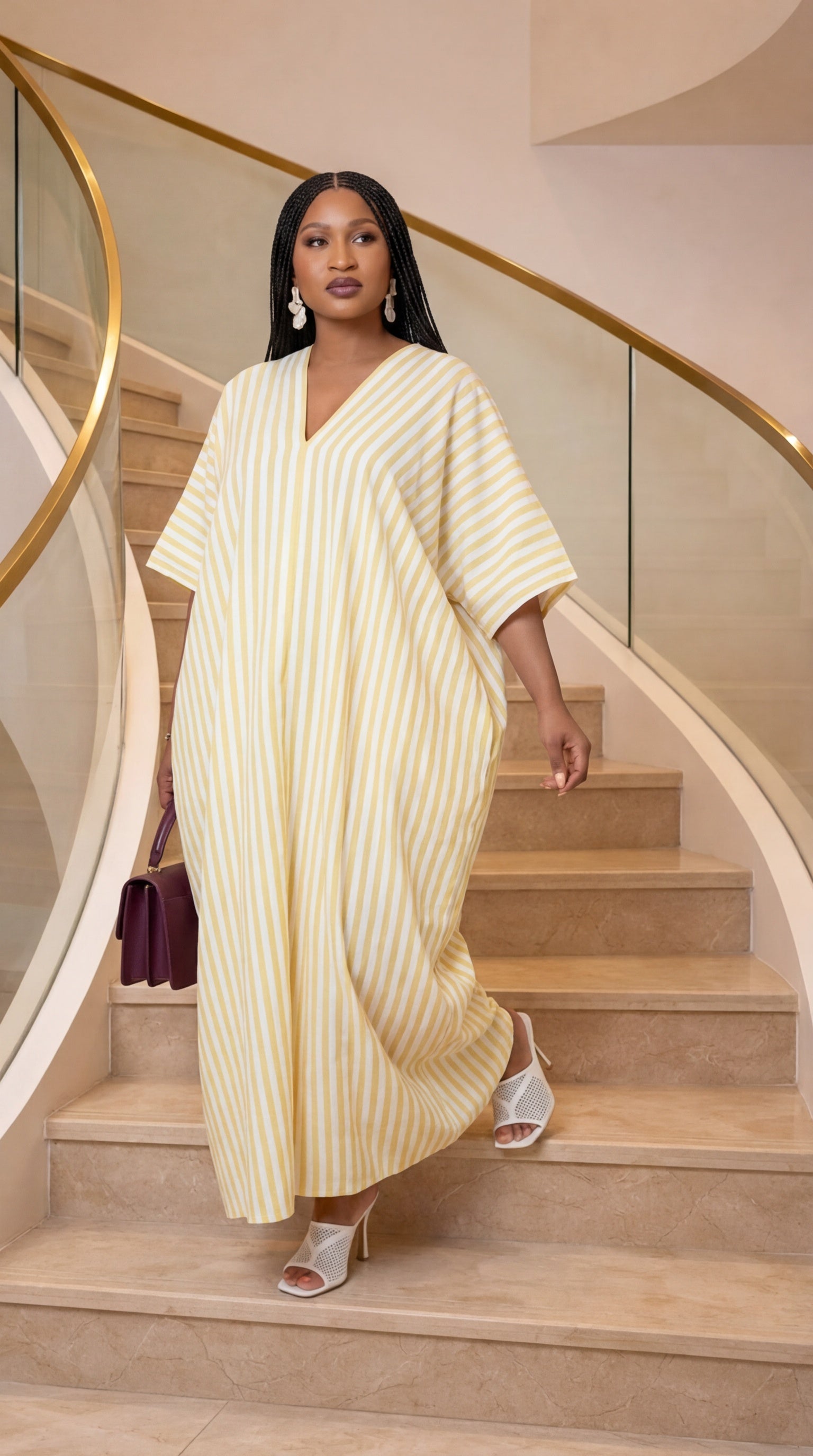 SOLA Flow Linen Bubu Kaftan