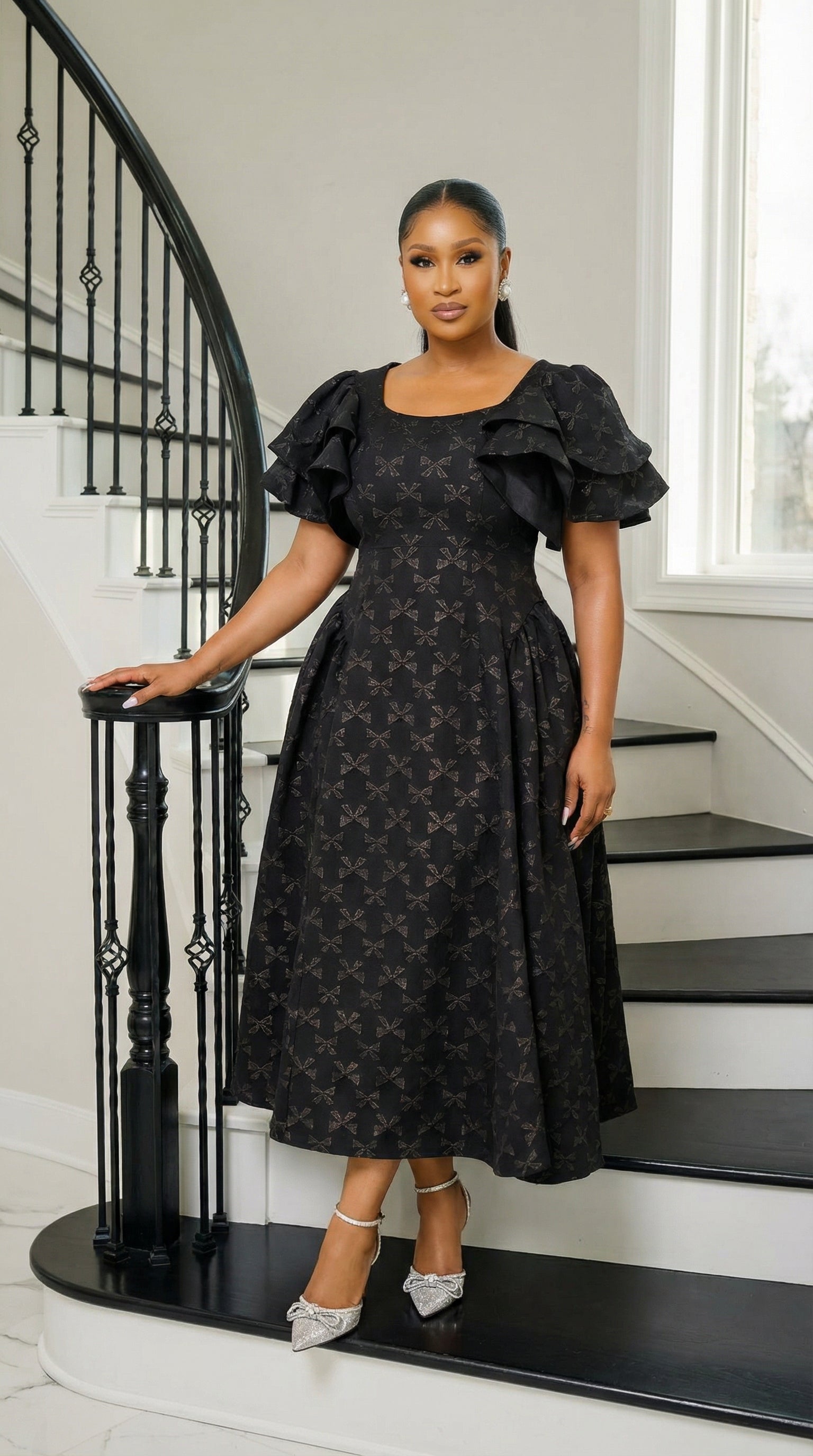 Elora Statement Midi Dress