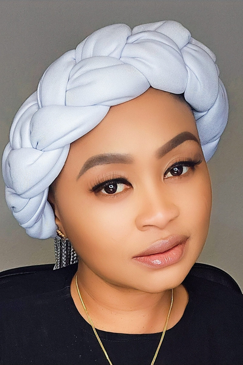 Gmade Braided Turban Twist Headband - White