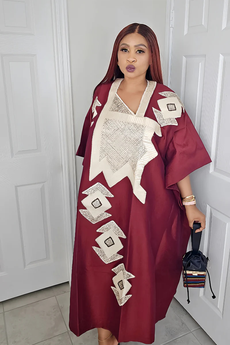 Omalicha Rich Aunty Embroidered Bubu Agbada Kaftan