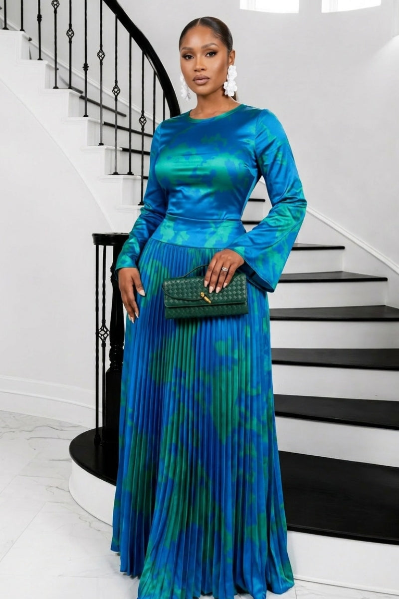 The Aura Statement Pleated Gown